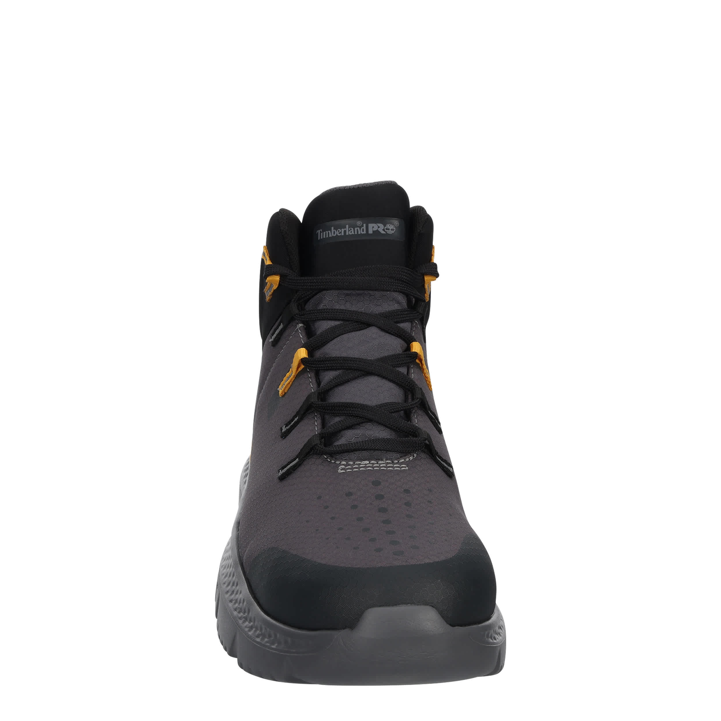TIMBERLAND PRO-MENS INTERCEPT MID STEEL TOE WORK BOOT-DARK GREY & 