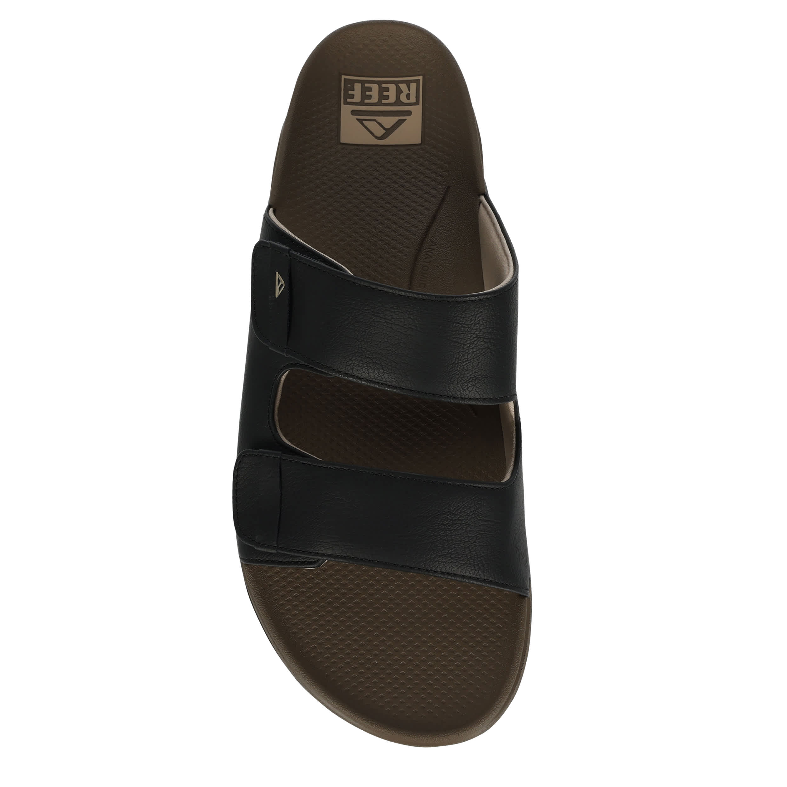 REEF-MENS SPRING BREAKPOINT SLIDE SANDAL-BLACK & TAN