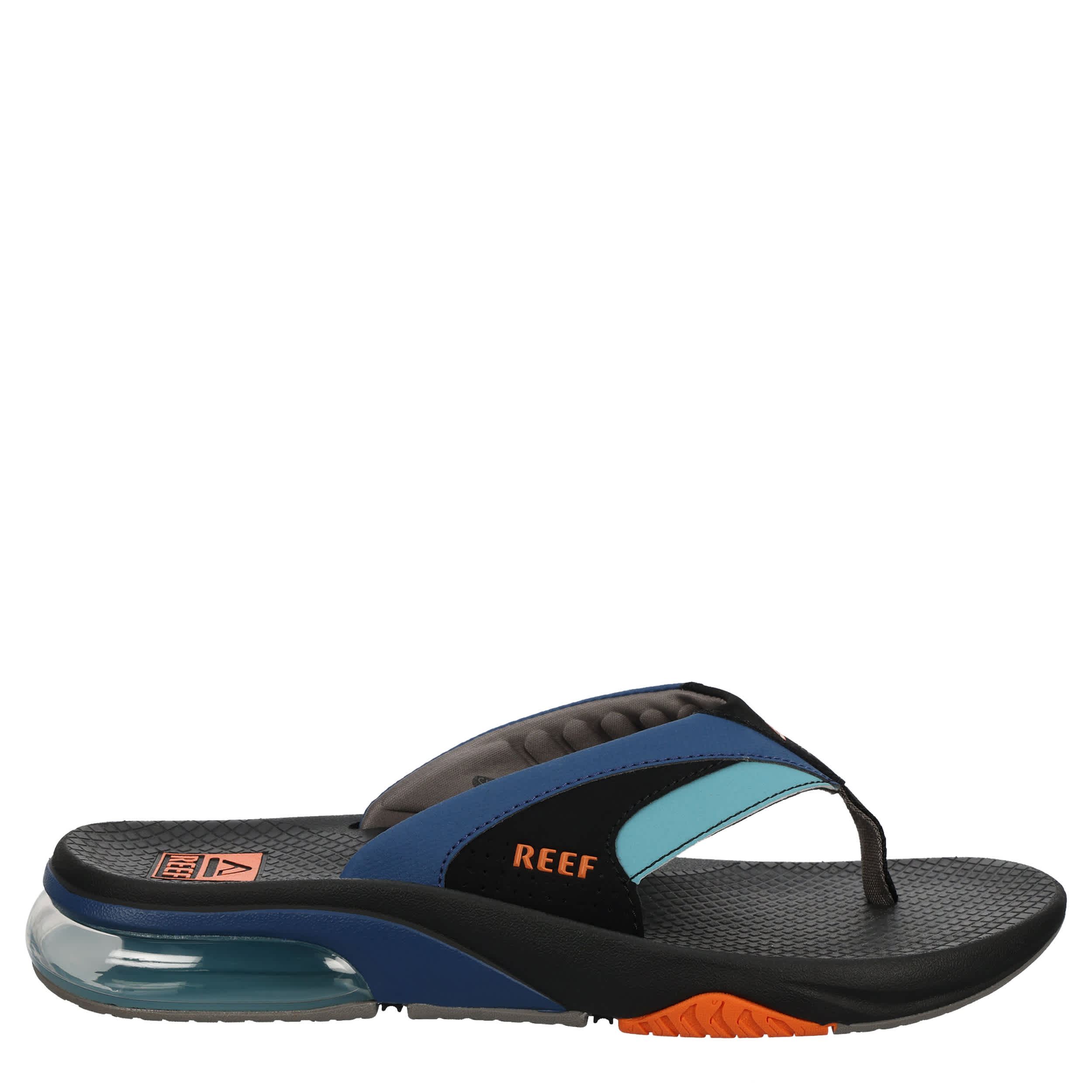 REEF-MENS FANNING PLUS FLIP FLOP SANDAL-BLACK & MULTICOLOR
