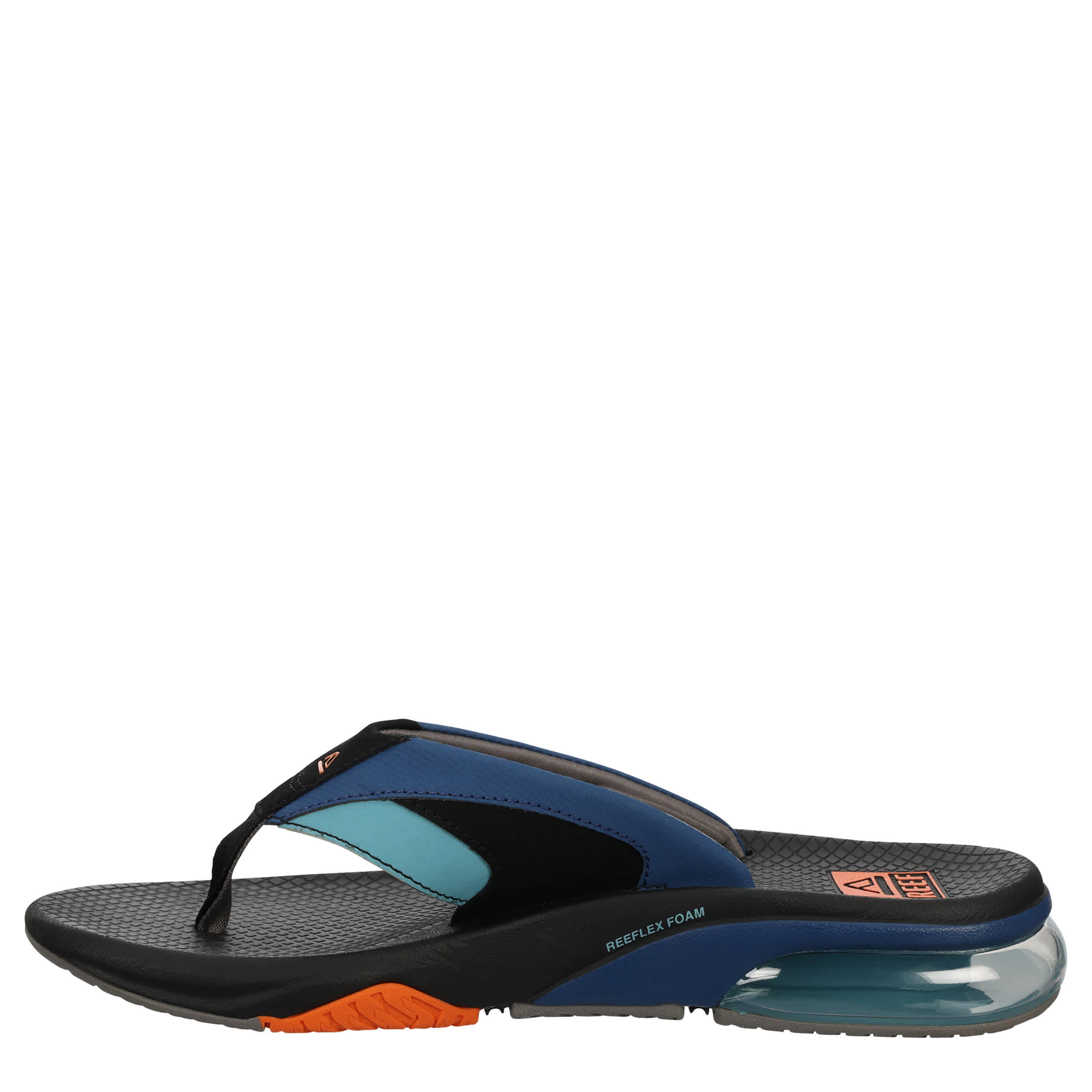 REEF-MENS FANNING PLUS FLIP FLOP SANDAL-BLACK & MULTICOLOR