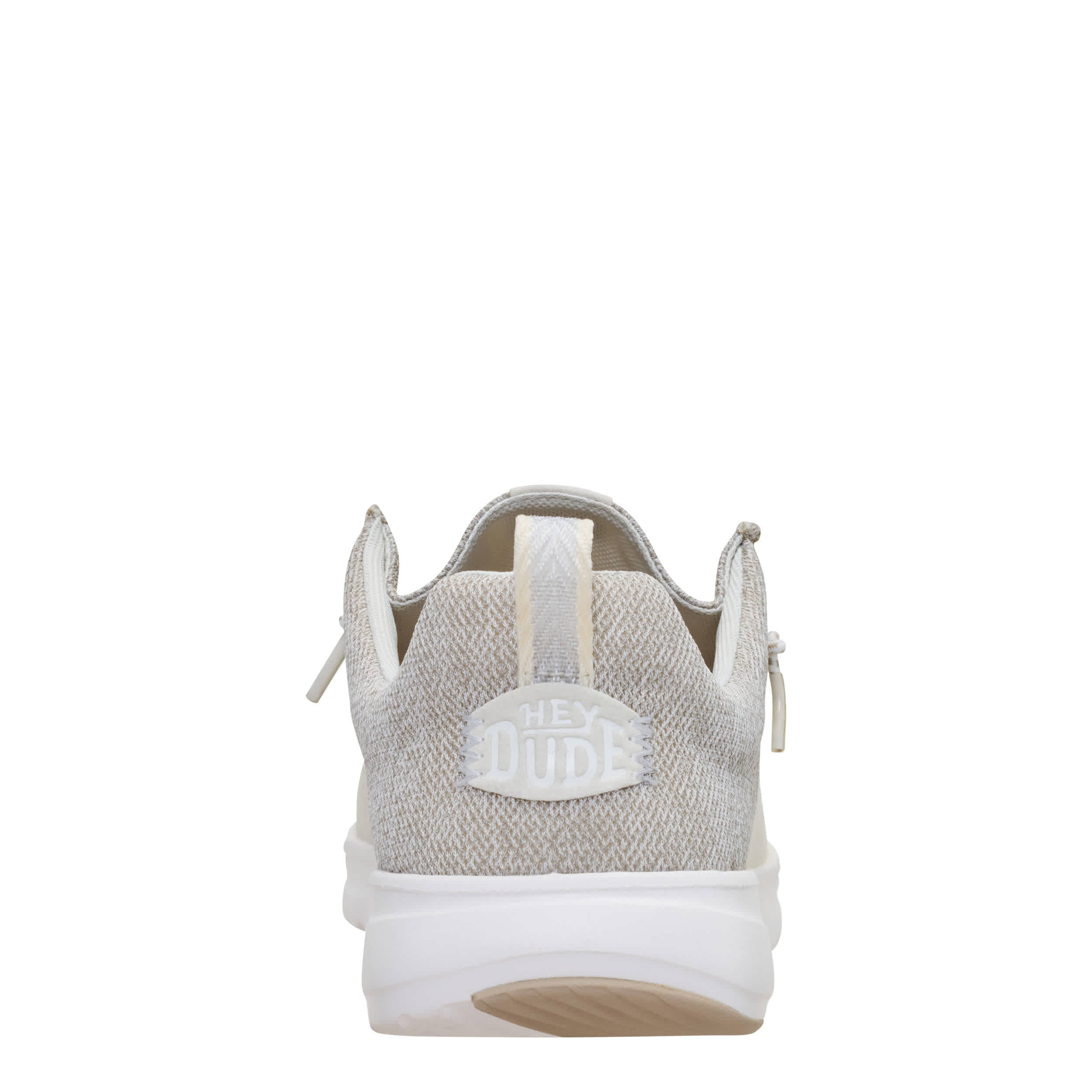 HEYDUDE-MENS WALLY HEY2O SLIP ON SNEAKER-TAN & OFF WHITE