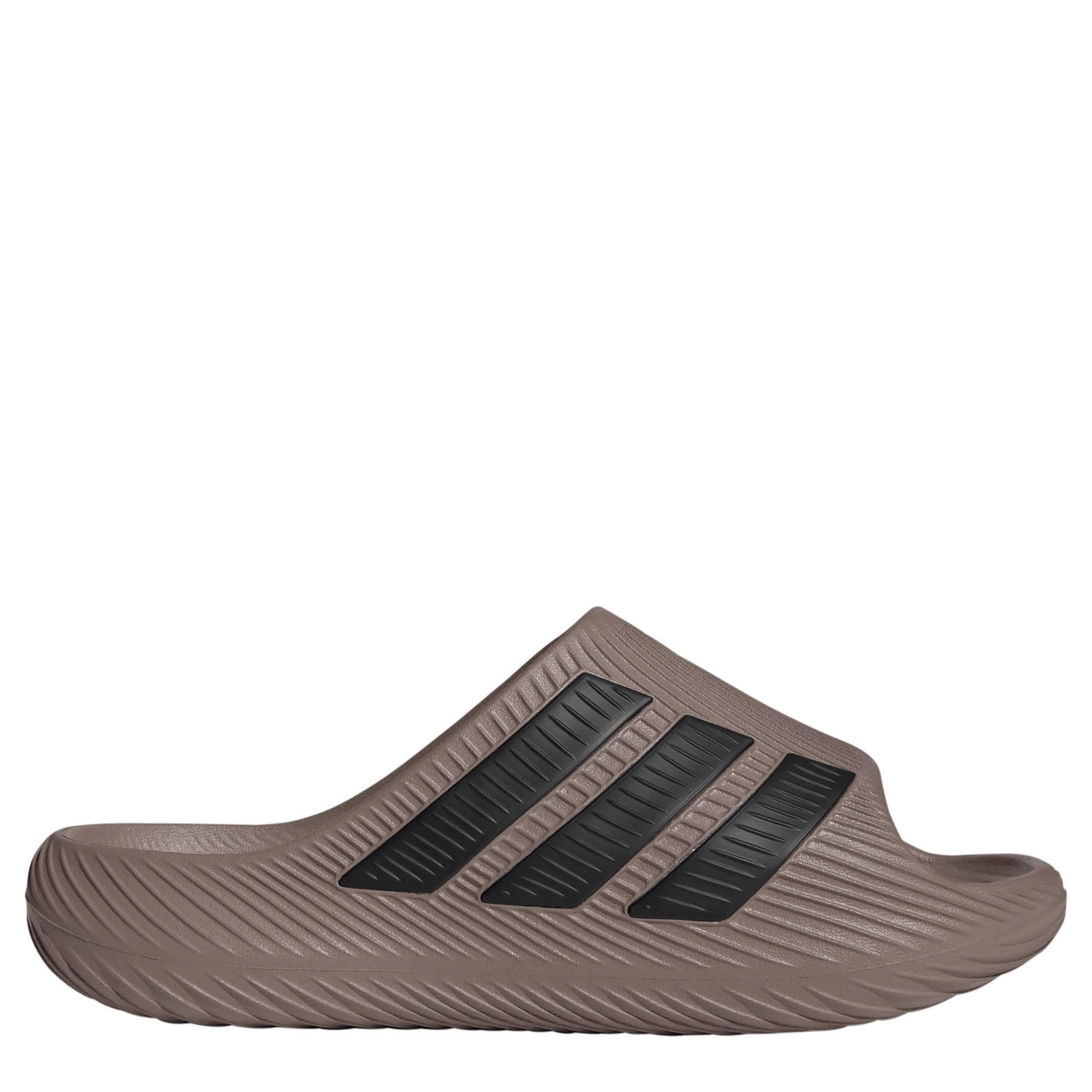 ADIDAS-MENS PURECHILL SLIDE SANDAL-BROWN & BLACK
