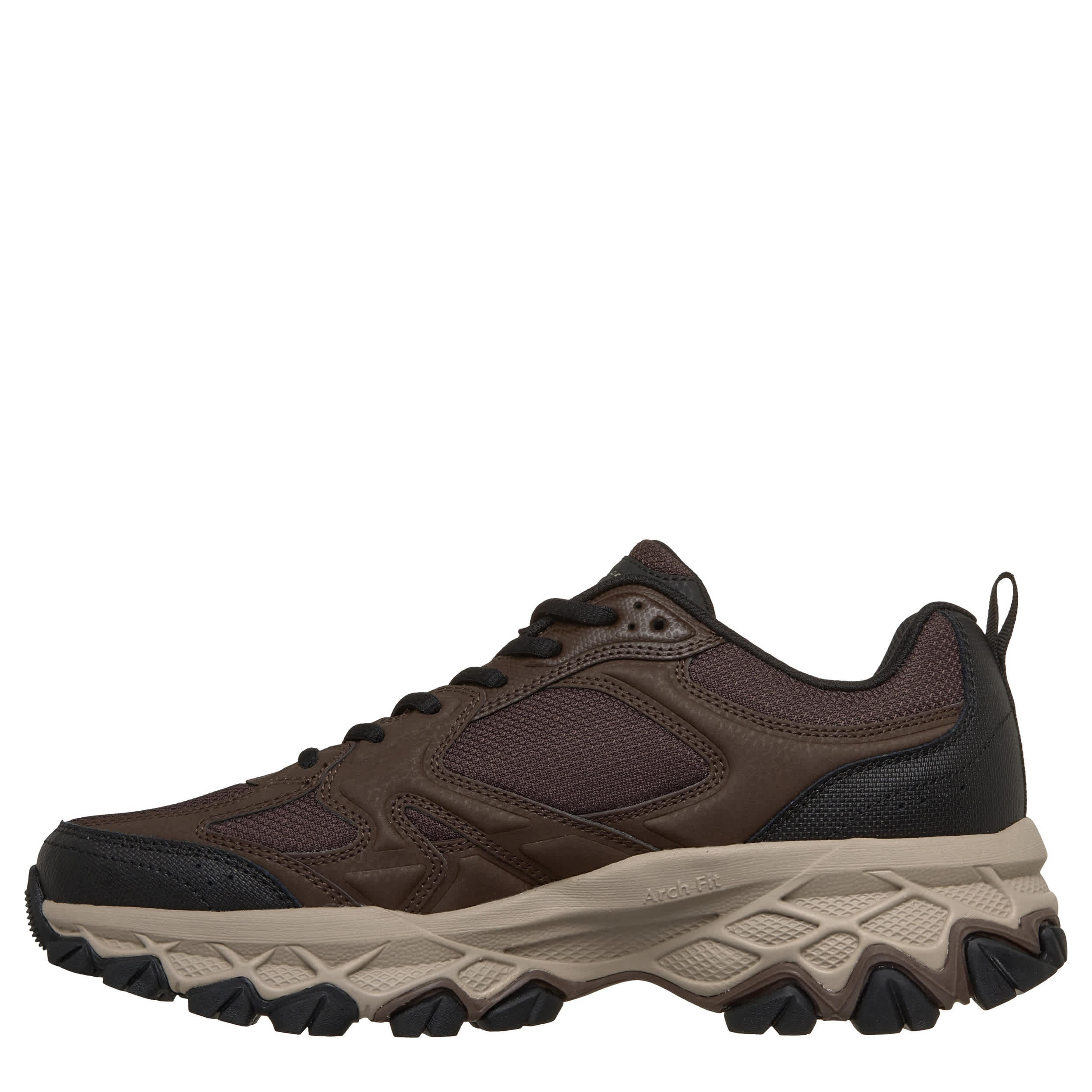 SKECHERS-MENS ARCH FIT AKHIDIME HIKING SHOE-BROWN & 