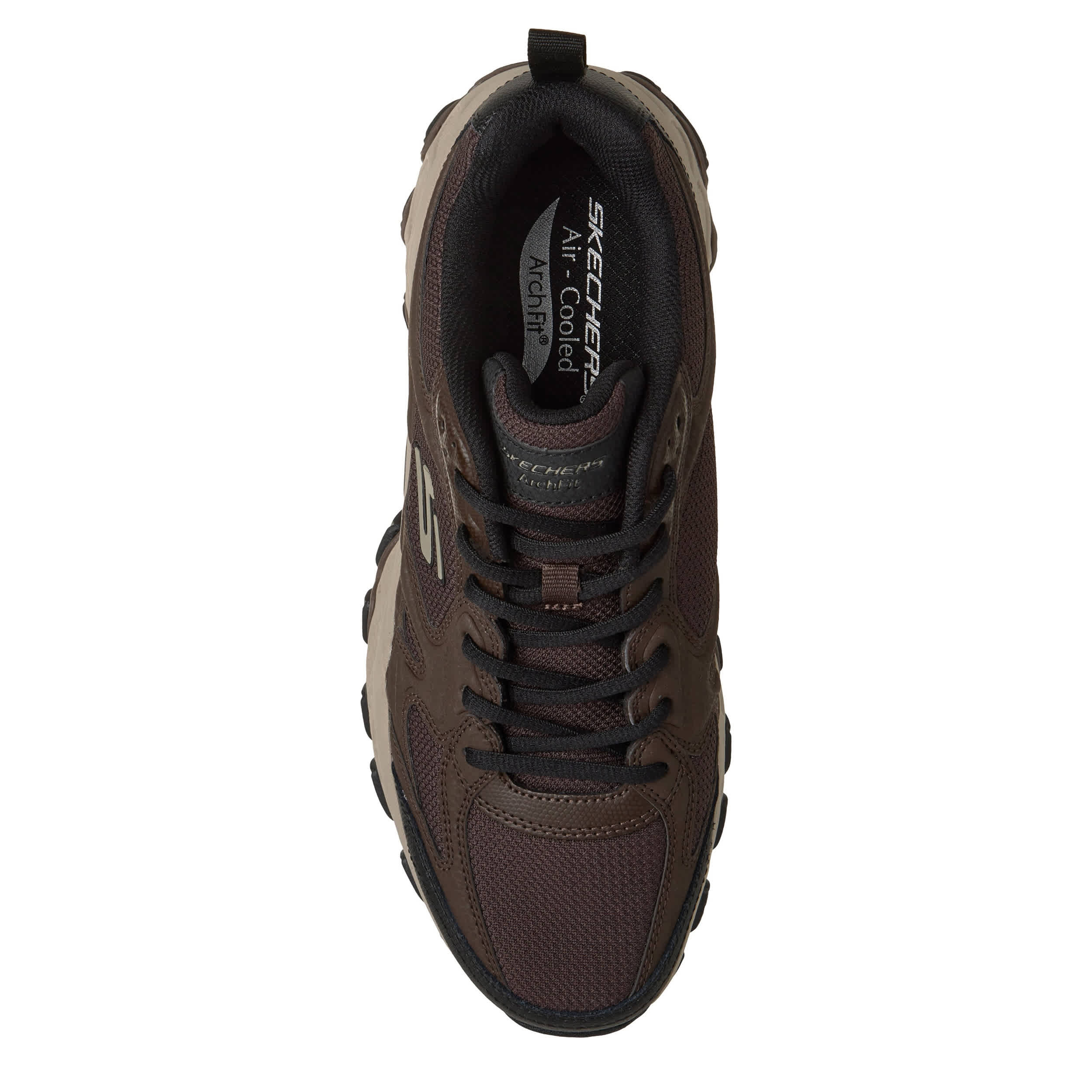 SKECHERS-MENS ARCH FIT AKHIDIME HIKING SHOE-BROWN & 
