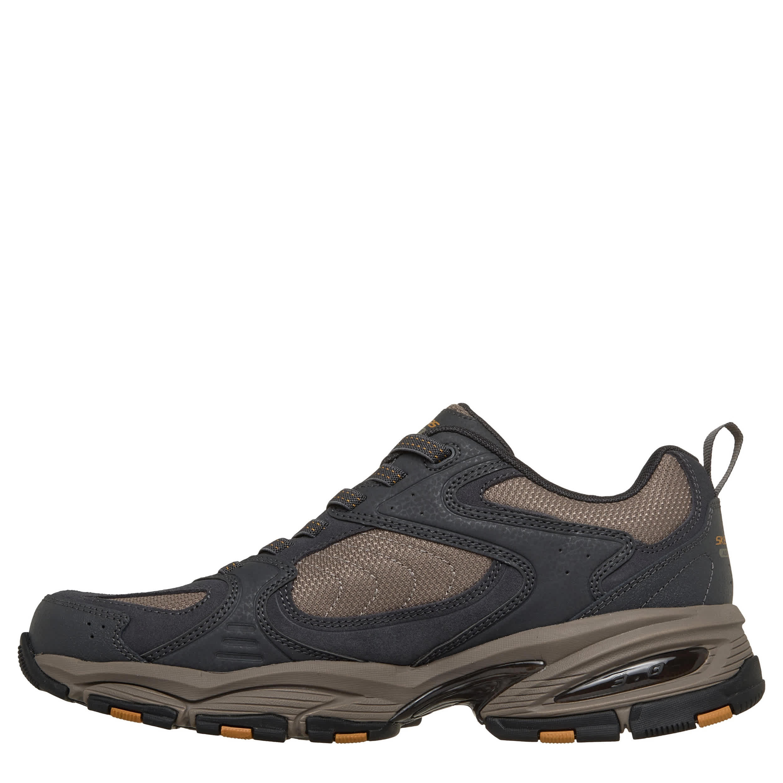 SKECHERS-MENS VIGOR 3.0 HIKING SHOE-GREY & TAN