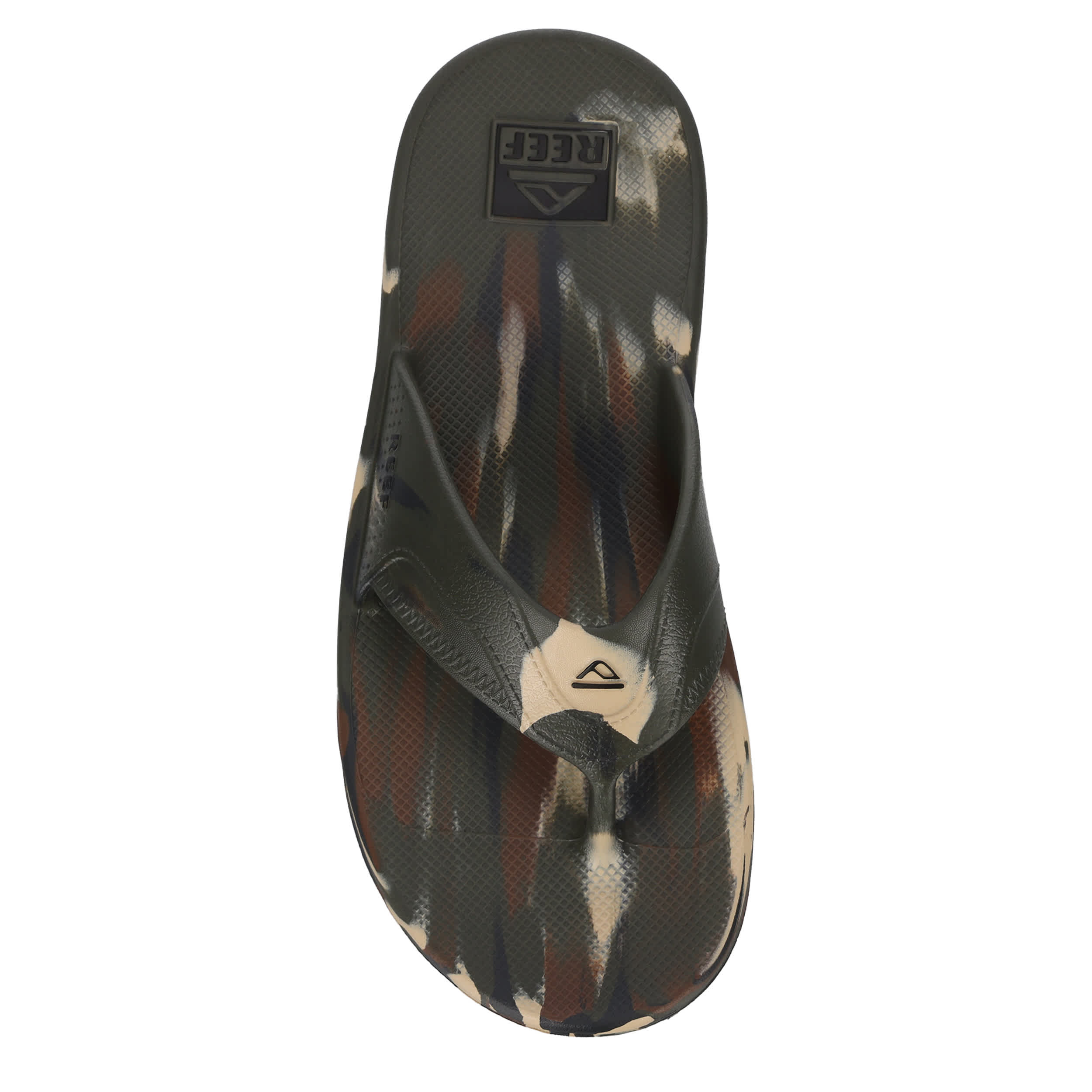 REEF-MENS FANNING H2O FLIP FLOP SANDAL-OLIVE & CAMO