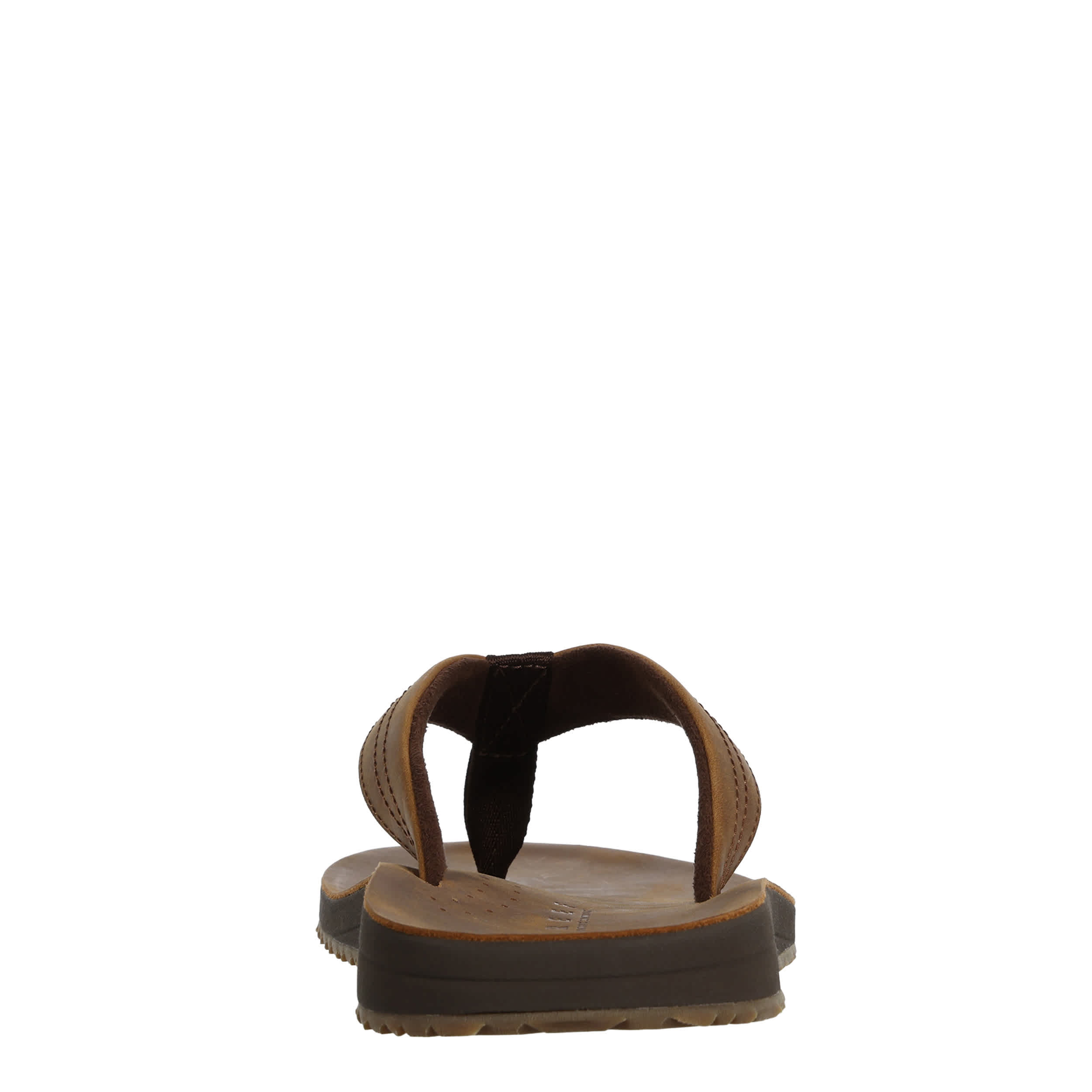 REEF-MENS LEATHER NOX FLIP FLOP SANDAL-TAN & 