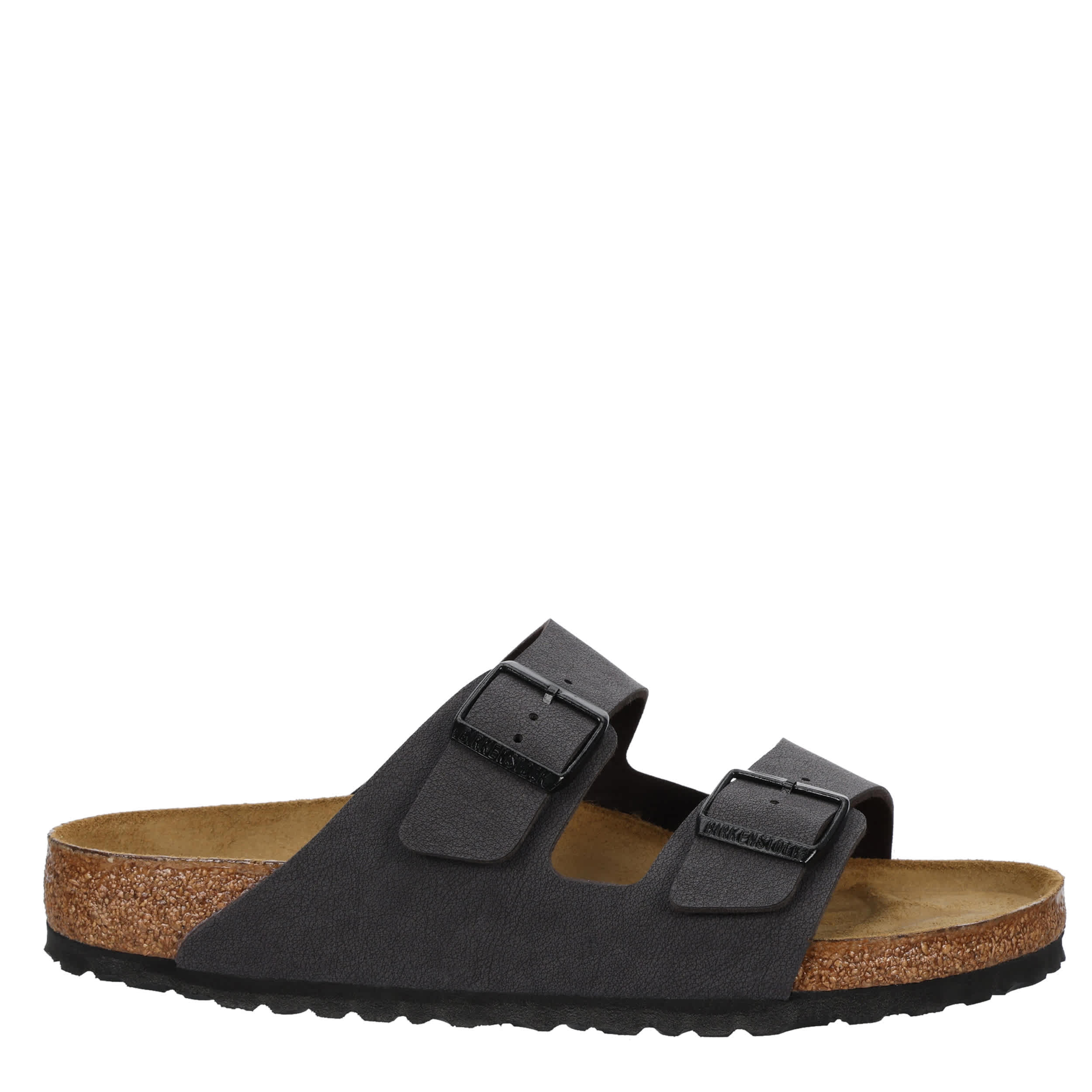 BIRKENSTOCK-MENS ARIZONA FOOTBED SANDAL-DARK GREY & BLACK