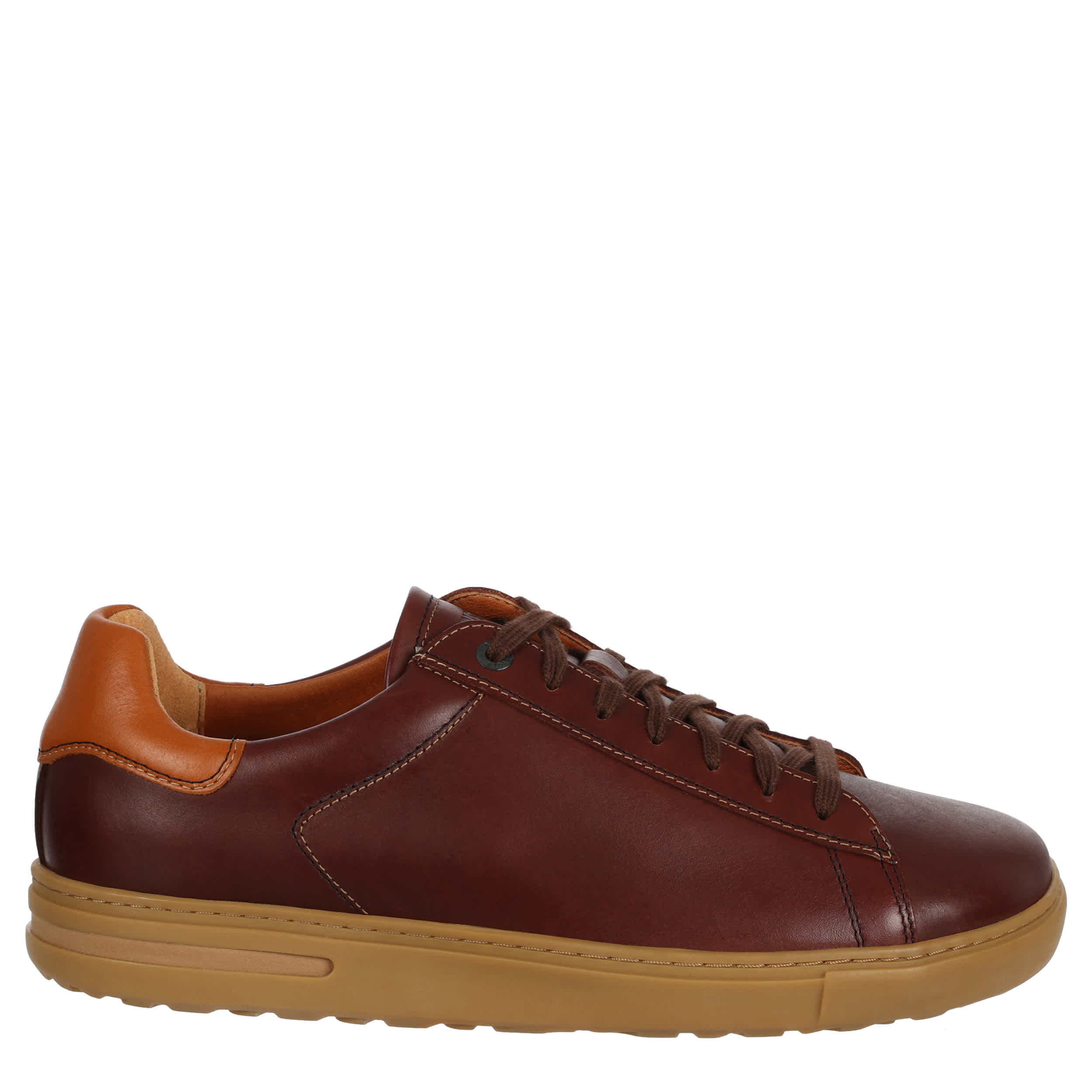 BIRKENSTOCK-MENS BEND LOW WORKWEAR SNEAKER-RUST & GUM
