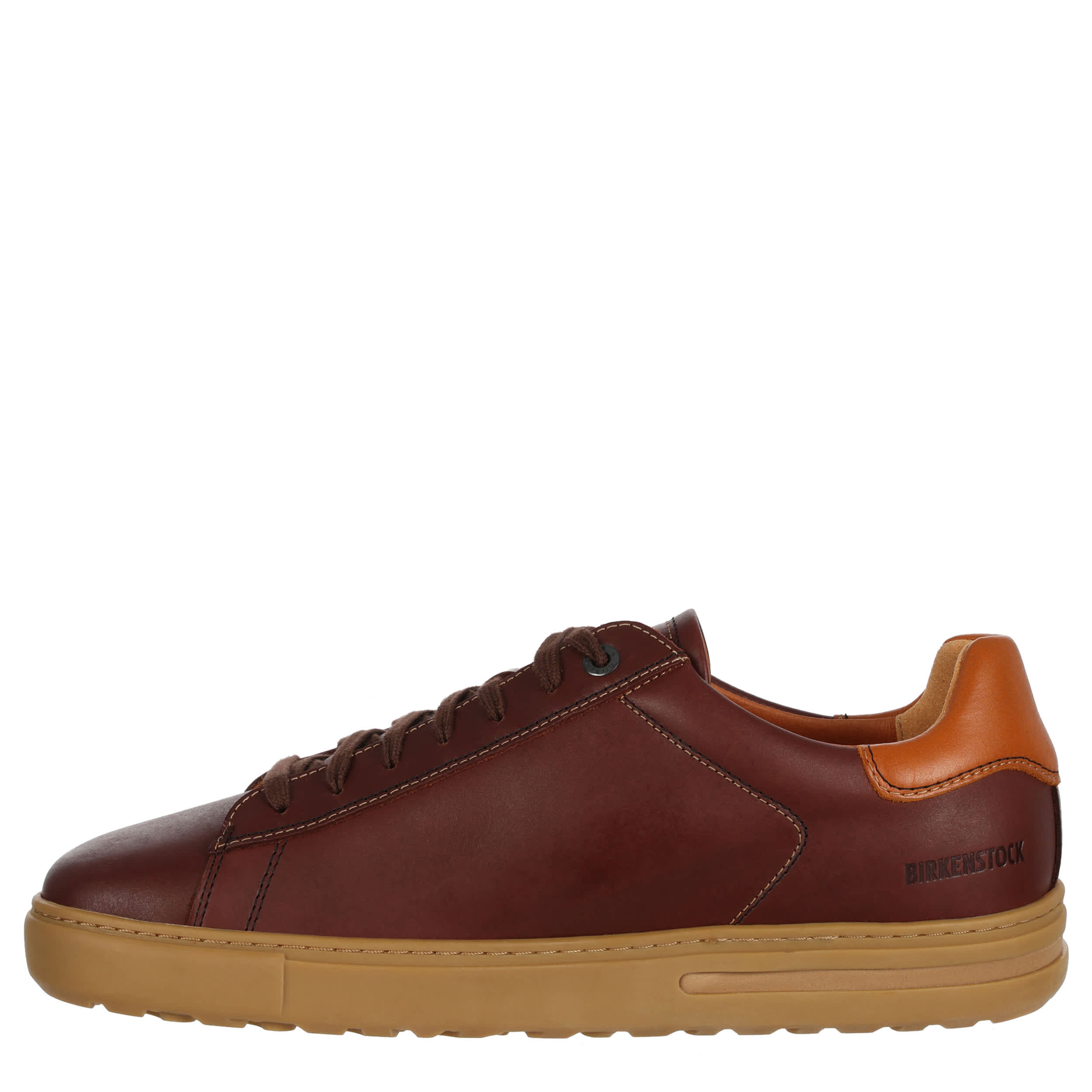 BIRKENSTOCK-MENS BEND LOW WORKWEAR SNEAKER-RUST & GUM