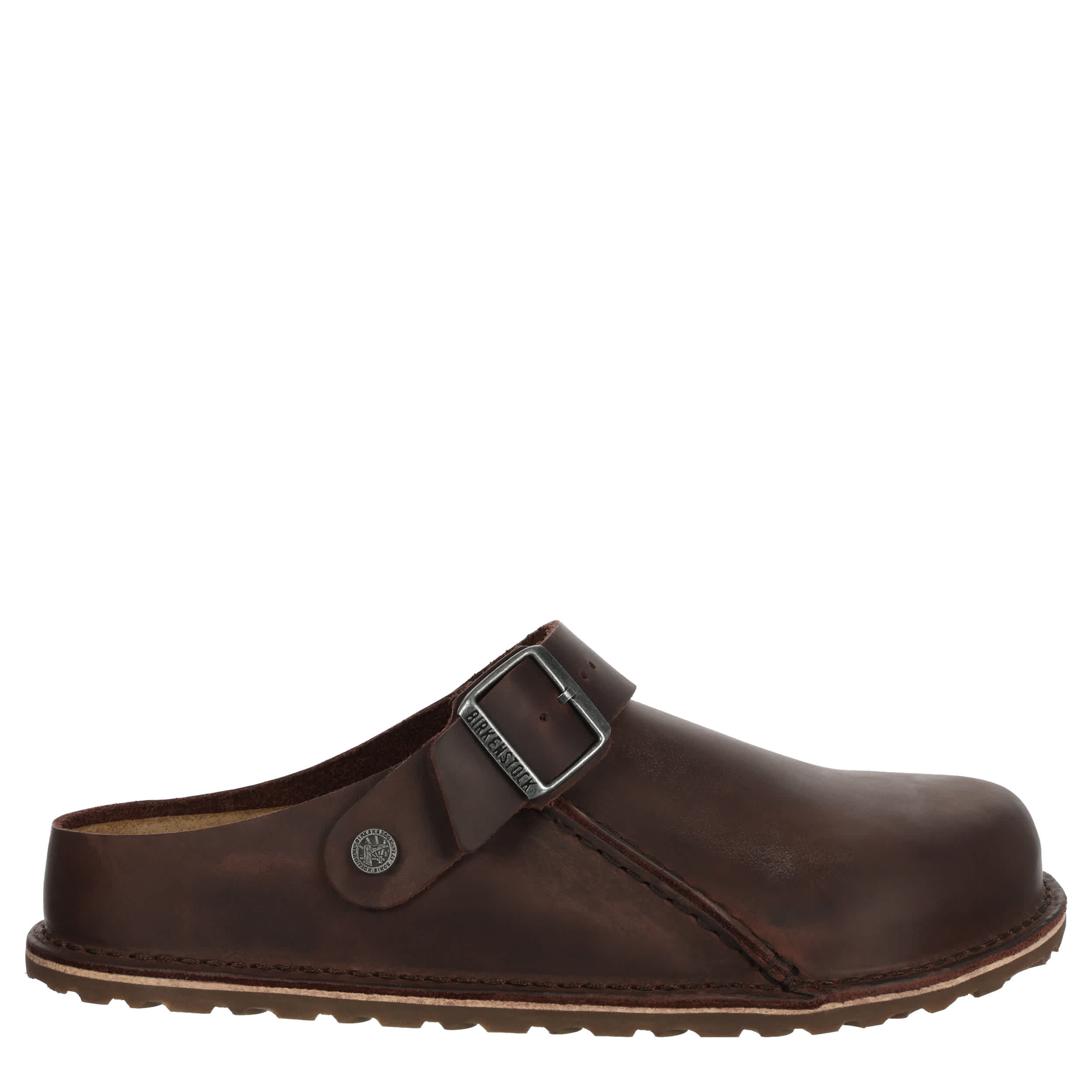 BIRKENSTOCK-MENS LUTRY OILED LEATHER CLOG-BROWN & 