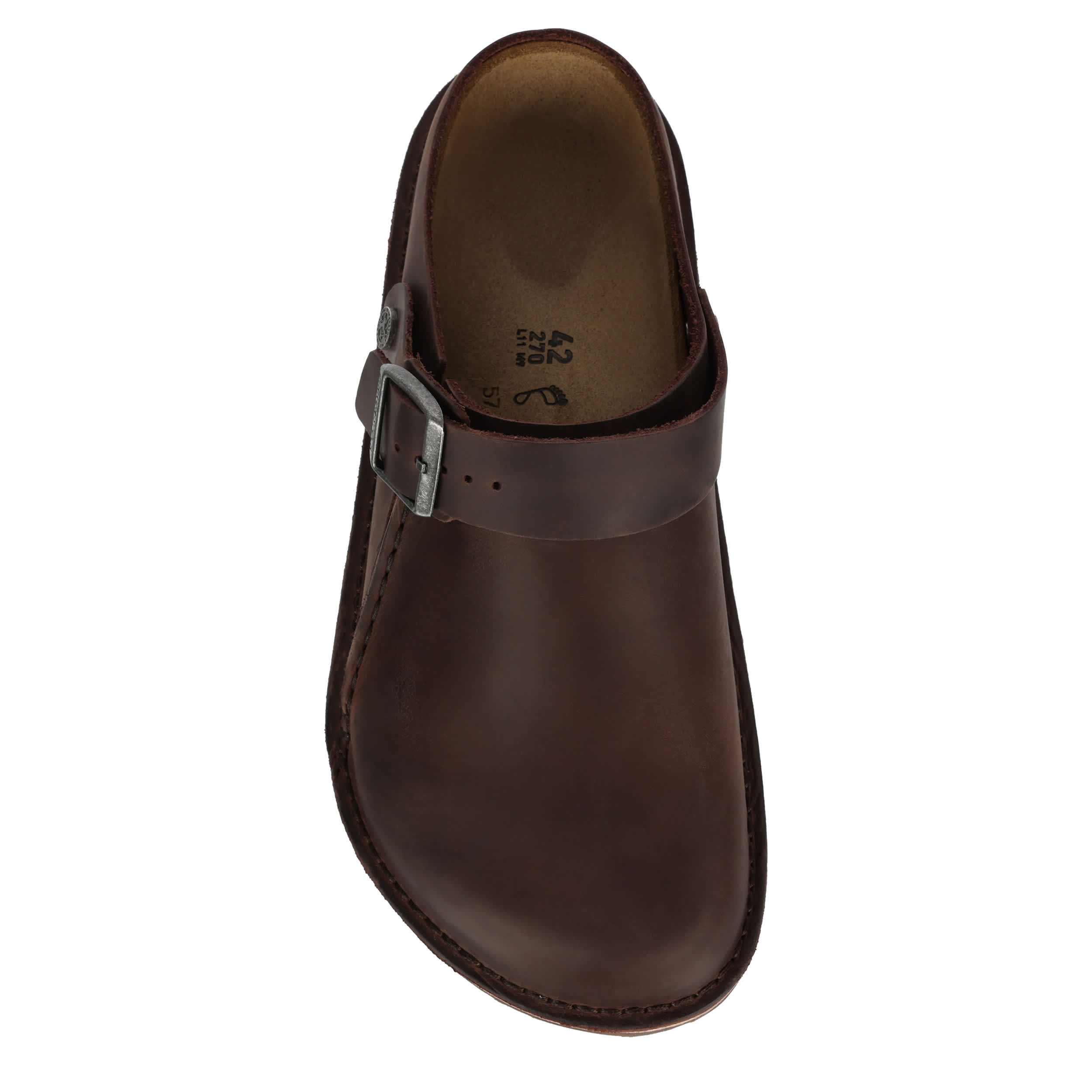 BIRKENSTOCK-MENS LUTRY OILED LEATHER CLOG-BROWN & 