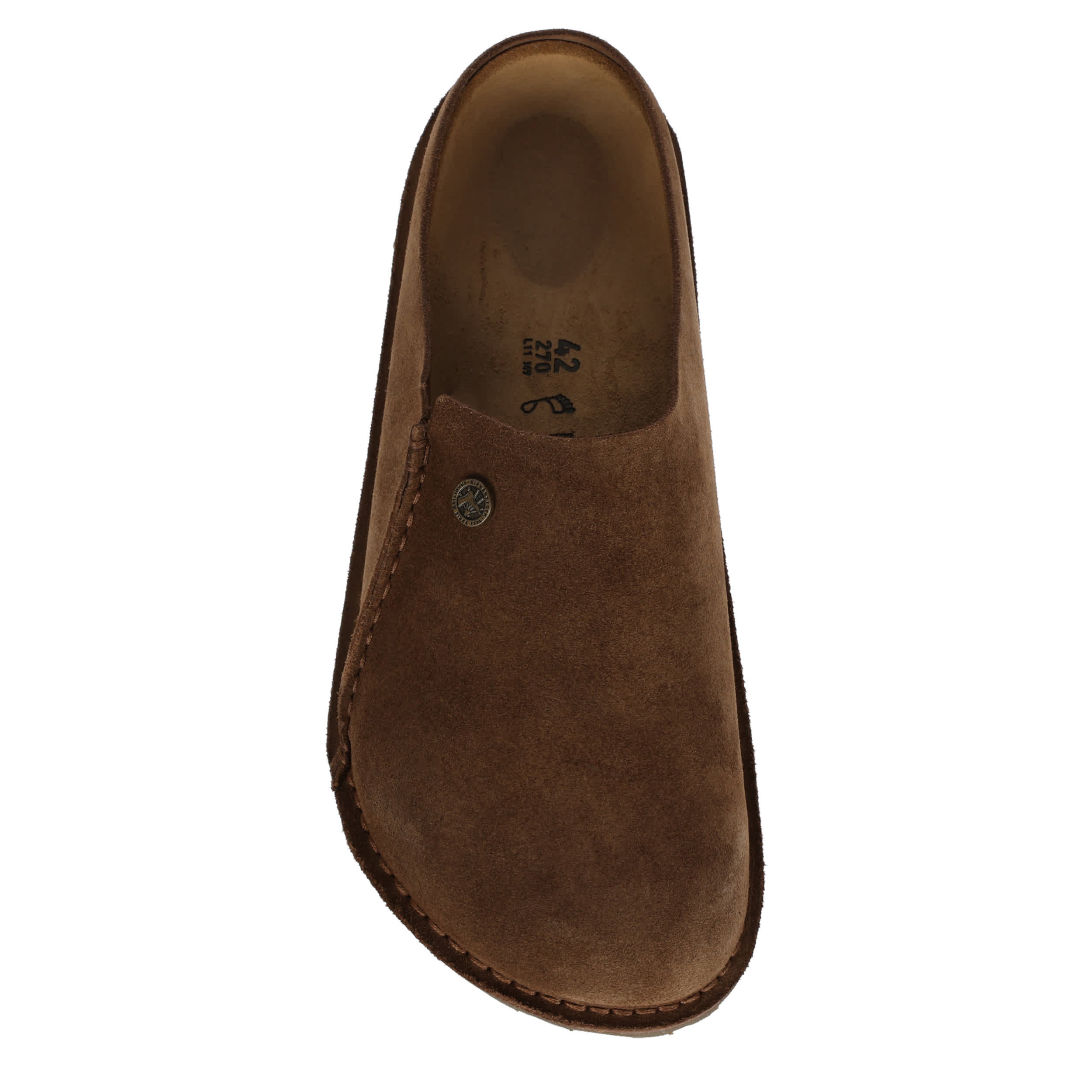 BIRKENSTOCK-MENS ZERMATT 365 SUEDE CLOG-BROWN & 