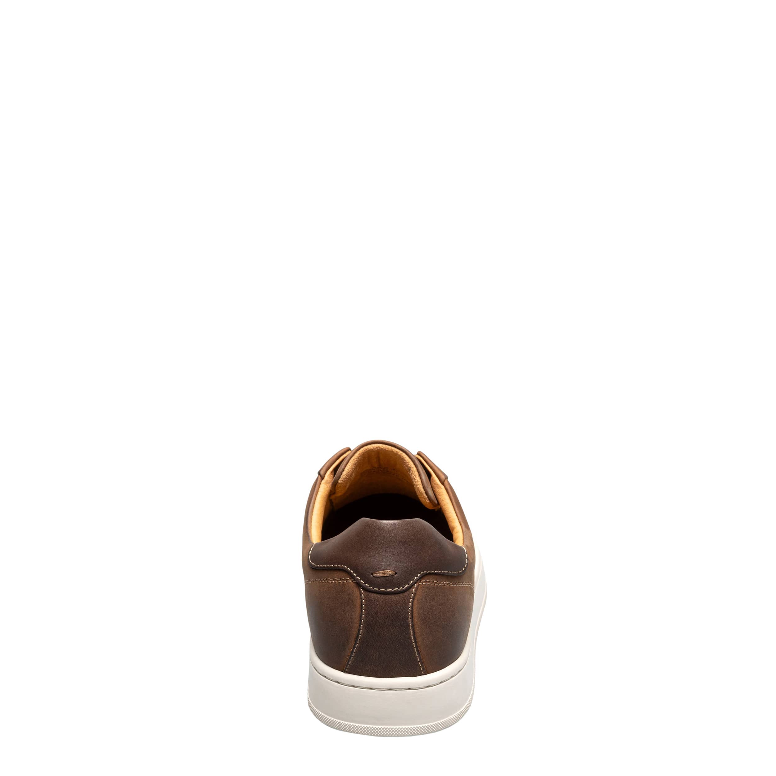 FLORSHEIM-MENS MONOPOLI ELASTIC LACE TO TOE SNEAKER-BROWN & 