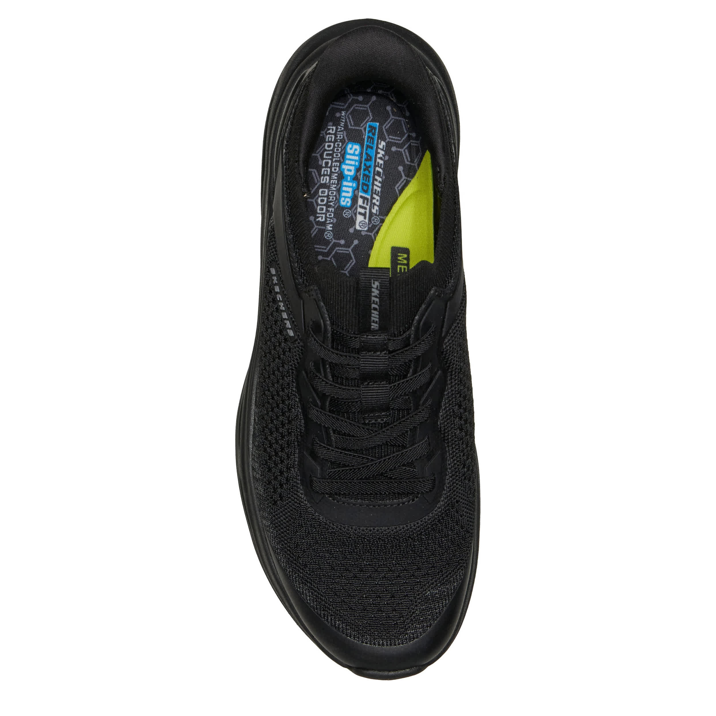 SKECHERS-MENS SLIP-INS SLOAN-ORBITAL SNEAKER-BLACK & 