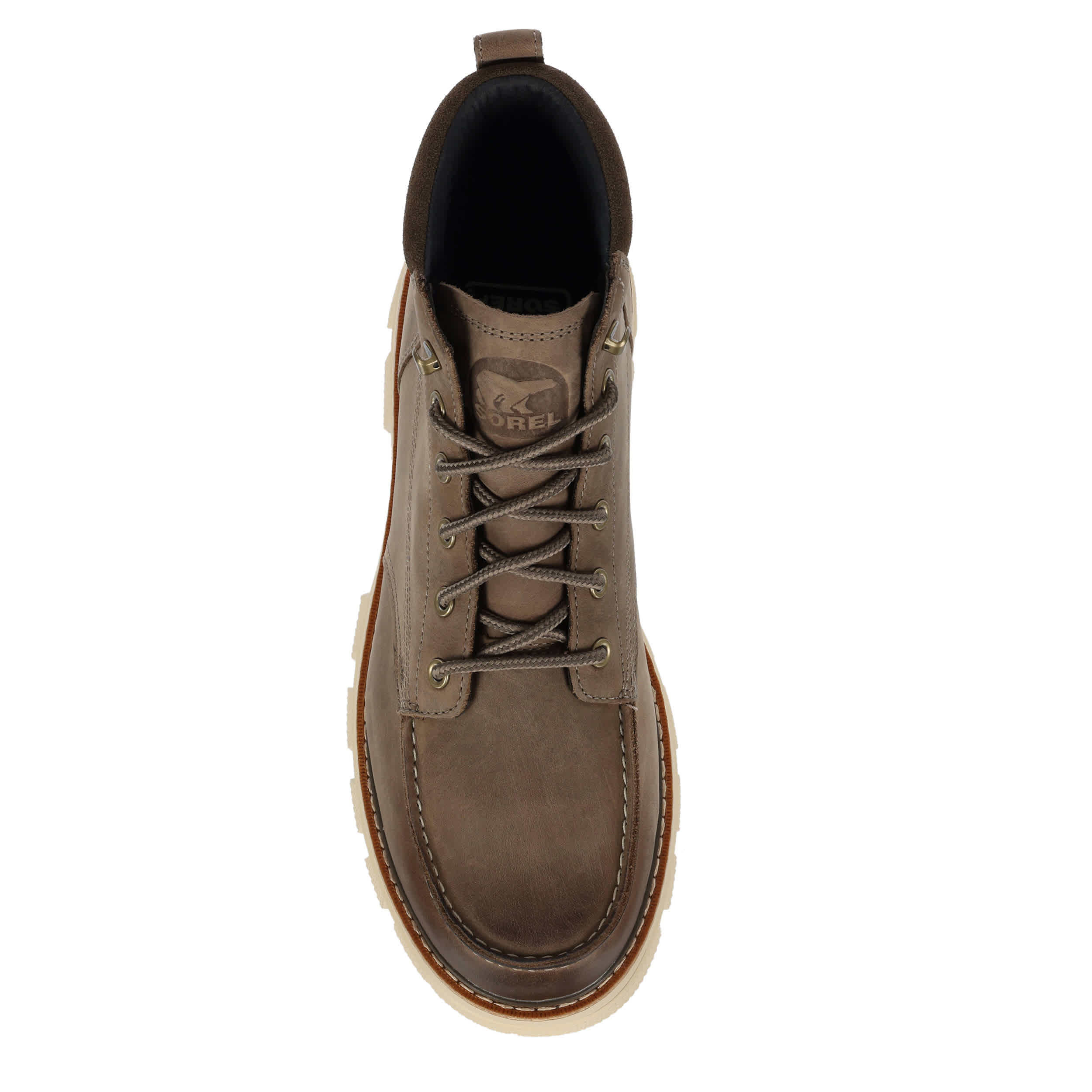 SOREL-MENS LARK-47 MOC TOE WP BOOT-GREY & 