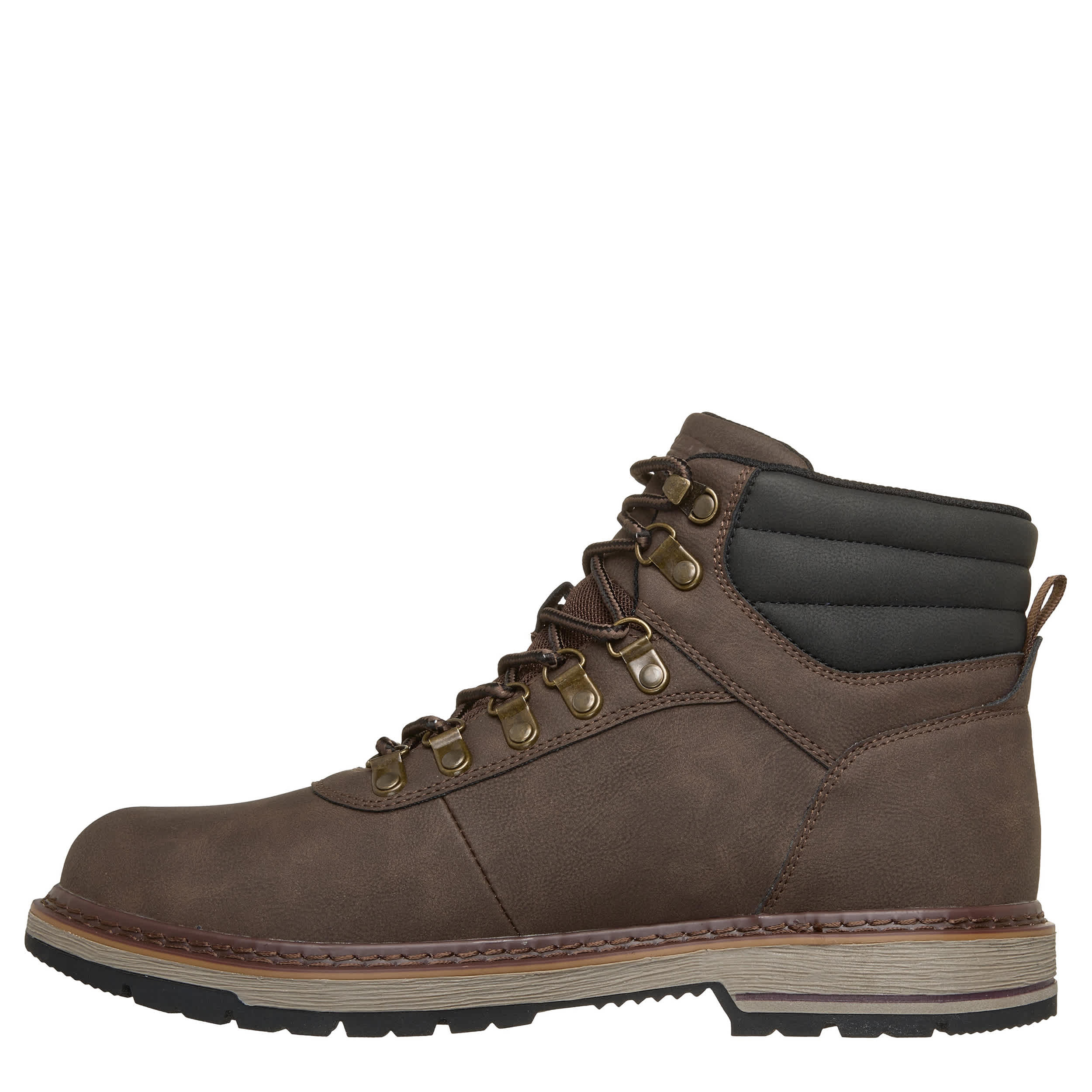 SKECHERS-MENS CORADO-JAXX LACE-UP BOOT-CHOCOLATE & 