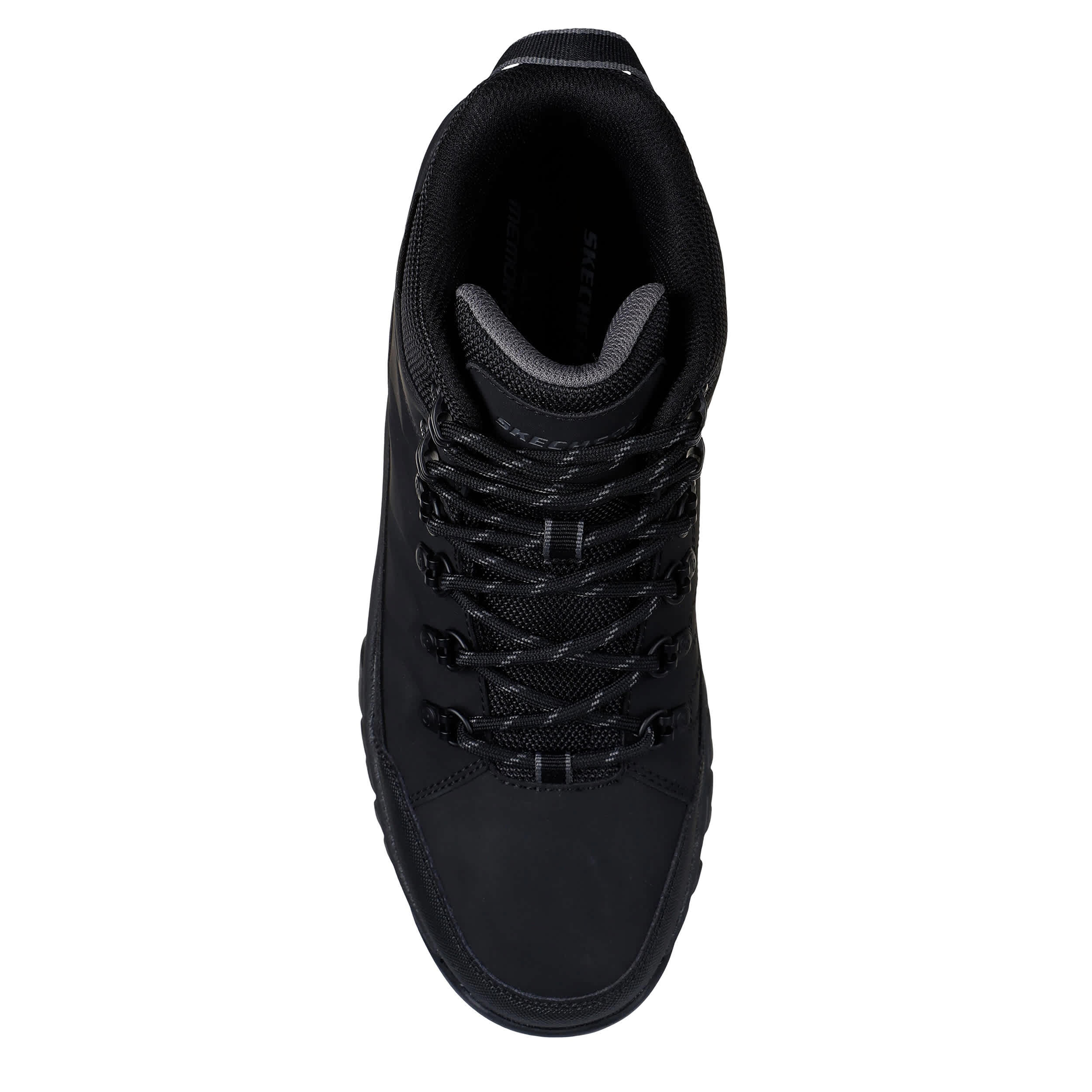 SKECHERS-MENS RELMENT-DAGGETT LACE-UP BOOT-BLACK & 