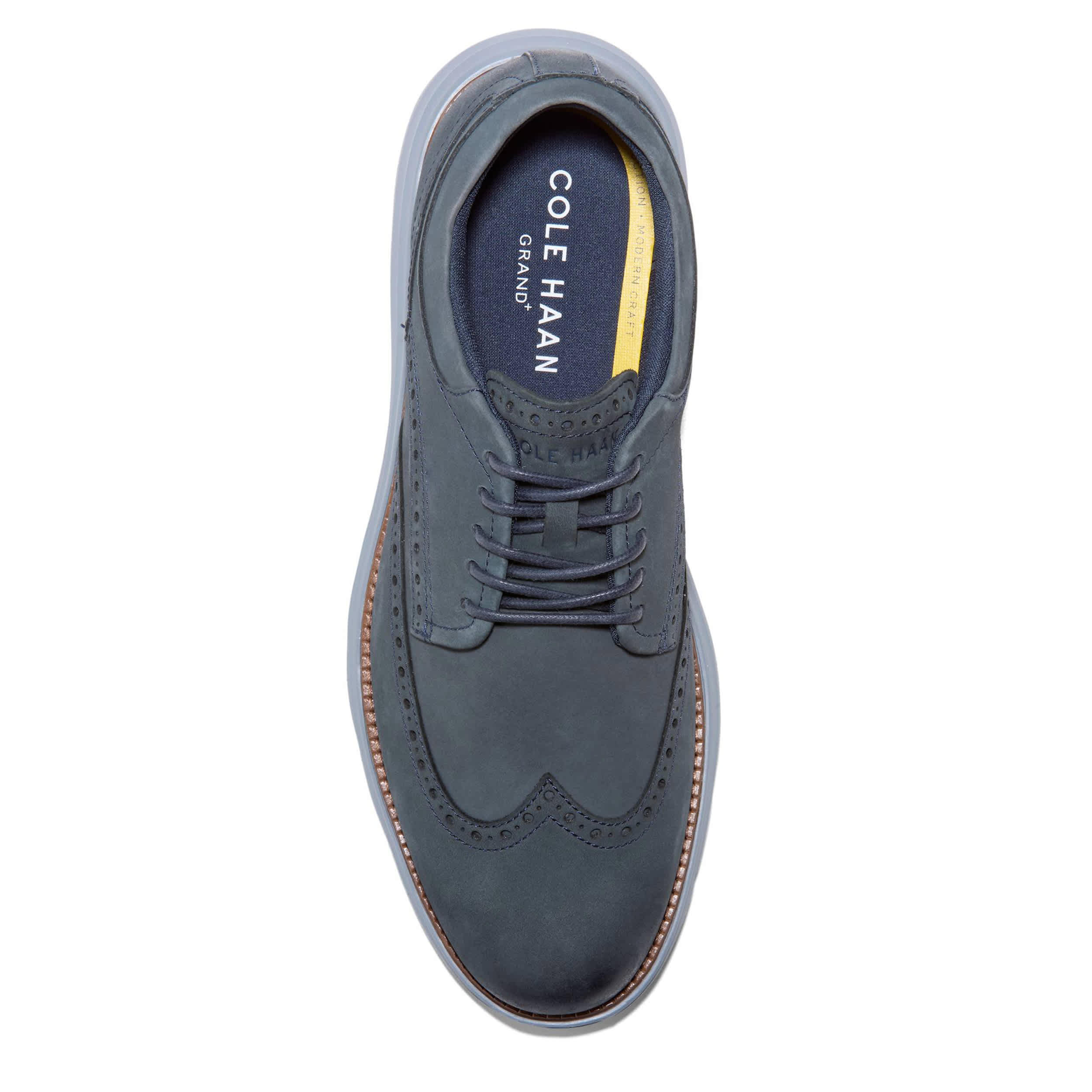 COLE HAAN-MENS GRAND+ ULTRA WINGTIP OXFORD-NAVY & 