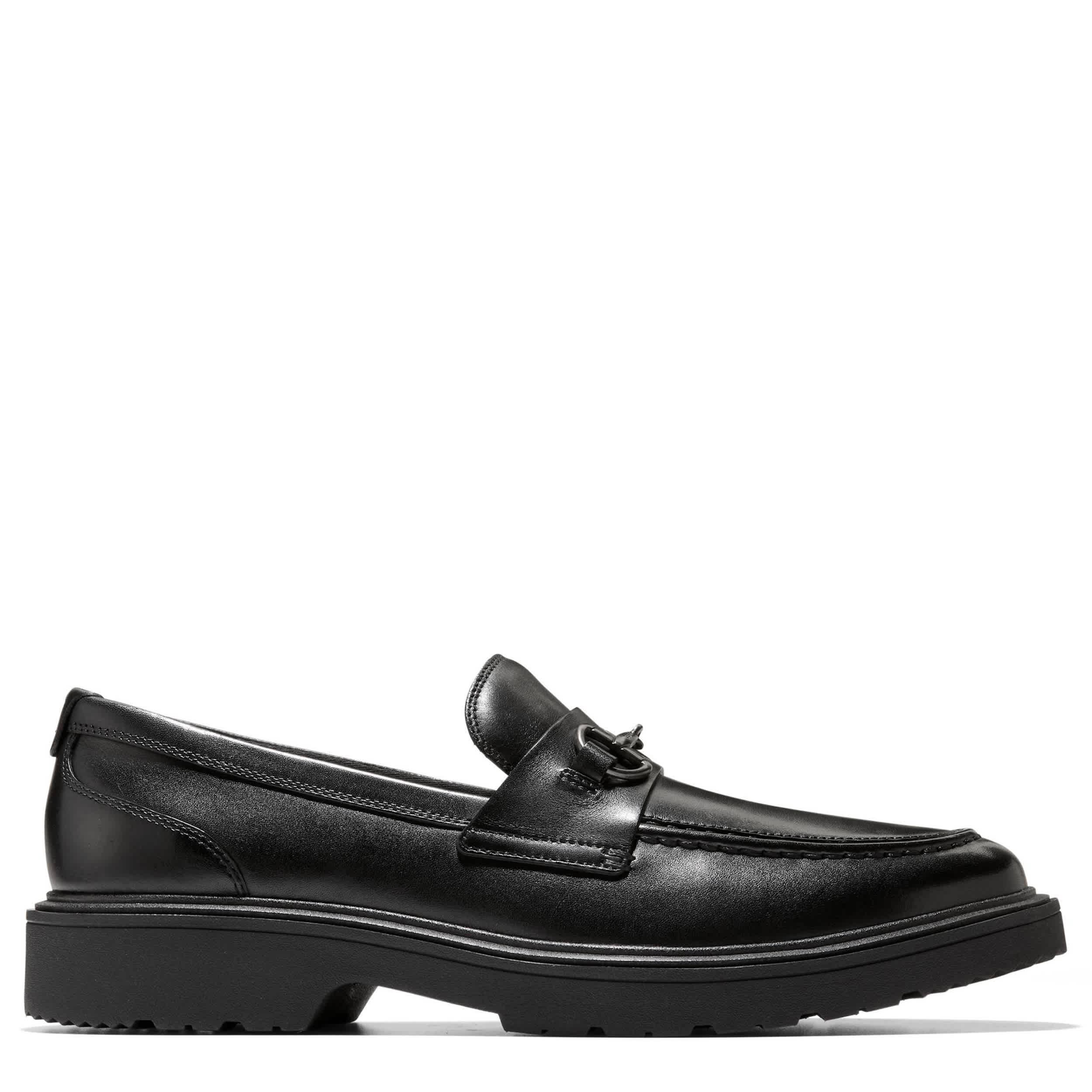 COLE HAAN-MENS VESTRY GRAND LUG SOLE BIT LOAFER-BLACK & 