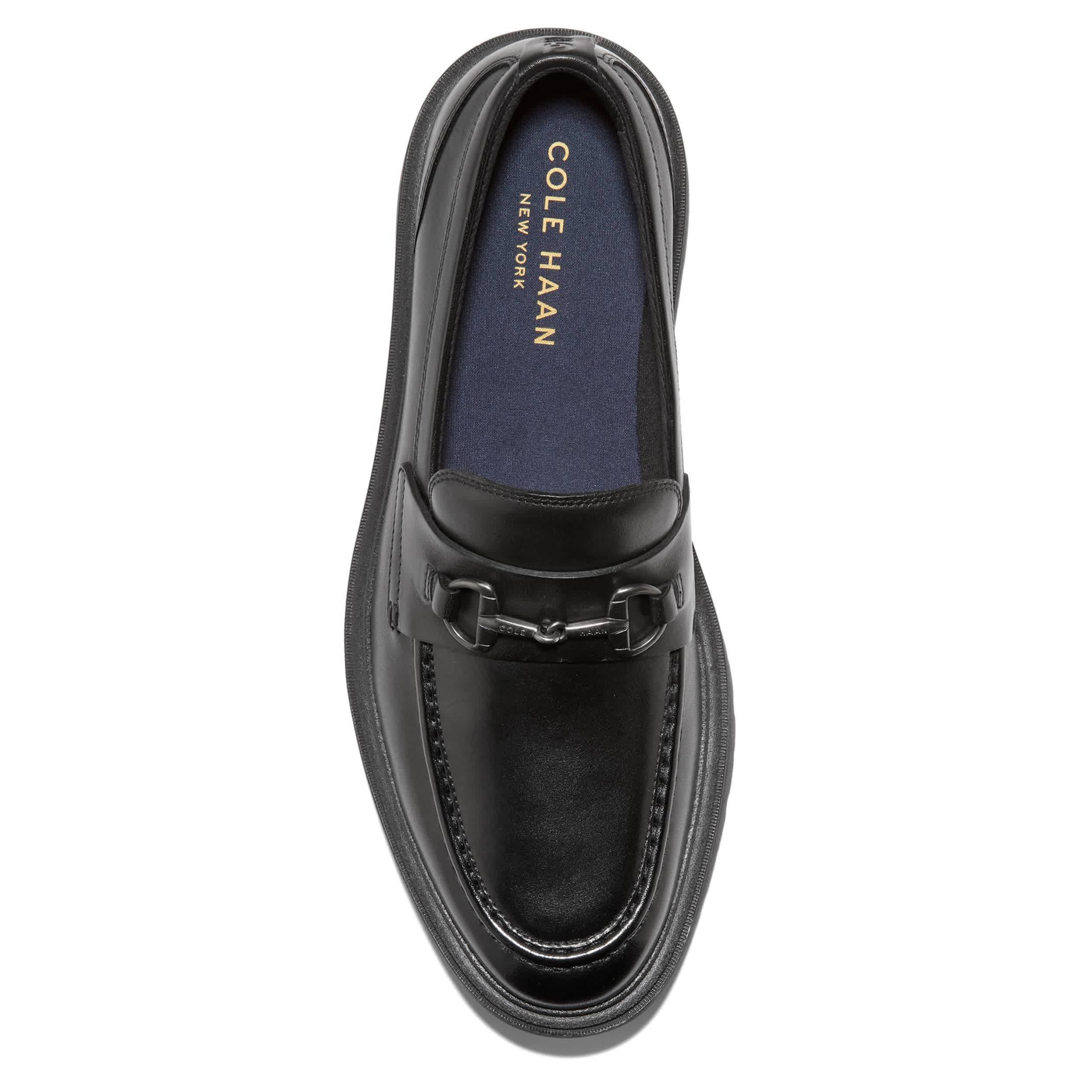 COLE HAAN-MENS VESTRY GRAND LUG SOLE BIT LOAFER-BLACK & 