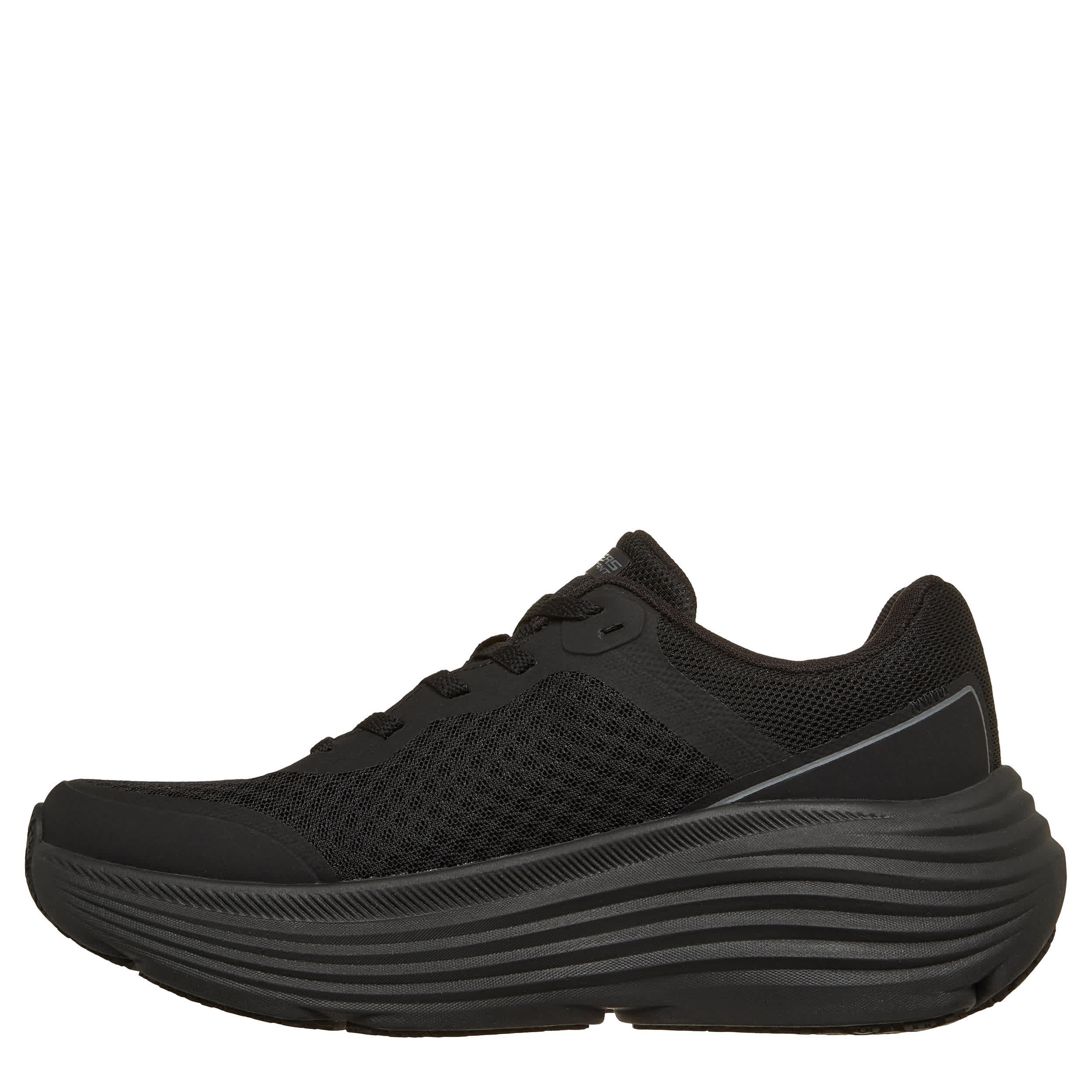 SKECHERS-WOMENS MAX CUSHIONING WORK SHOE-BLACK & 