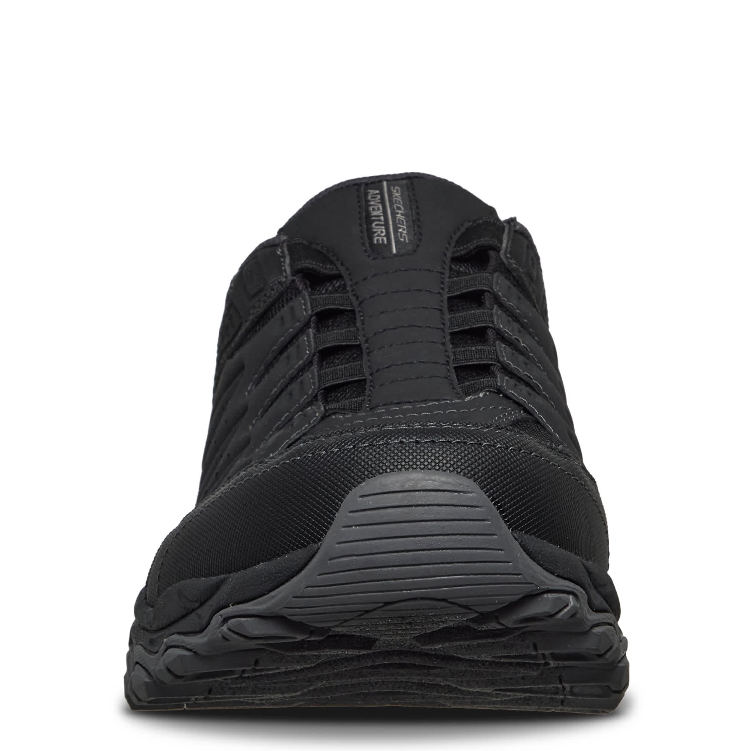 SKECHERS-MENS SLIP-INS AFTER BURN M.FIT HIKING SHOE-BLACK & 