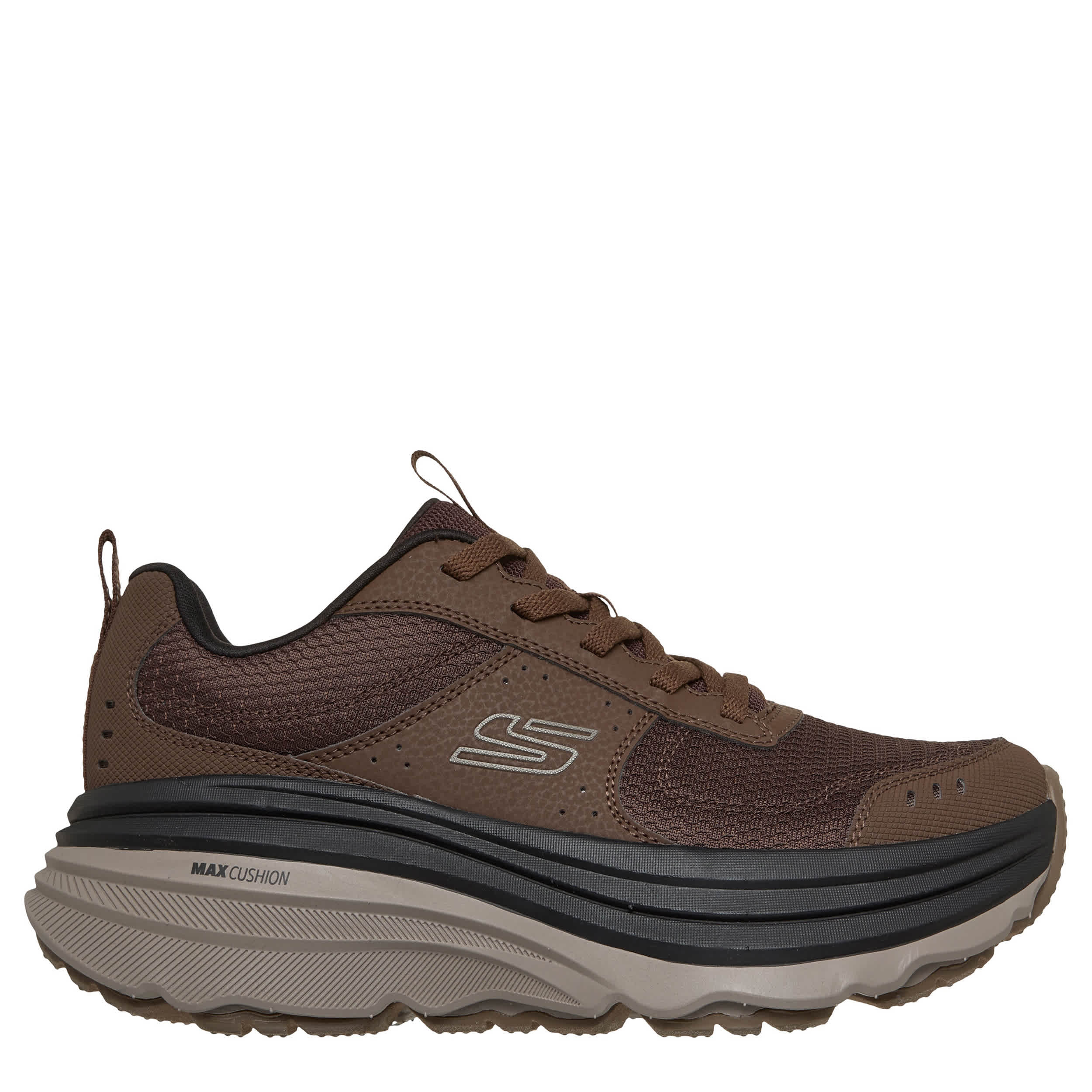 SKECHERS-MENS MAX CUSHIONING ZIRRUS HIKING SHOE-BROWN & 