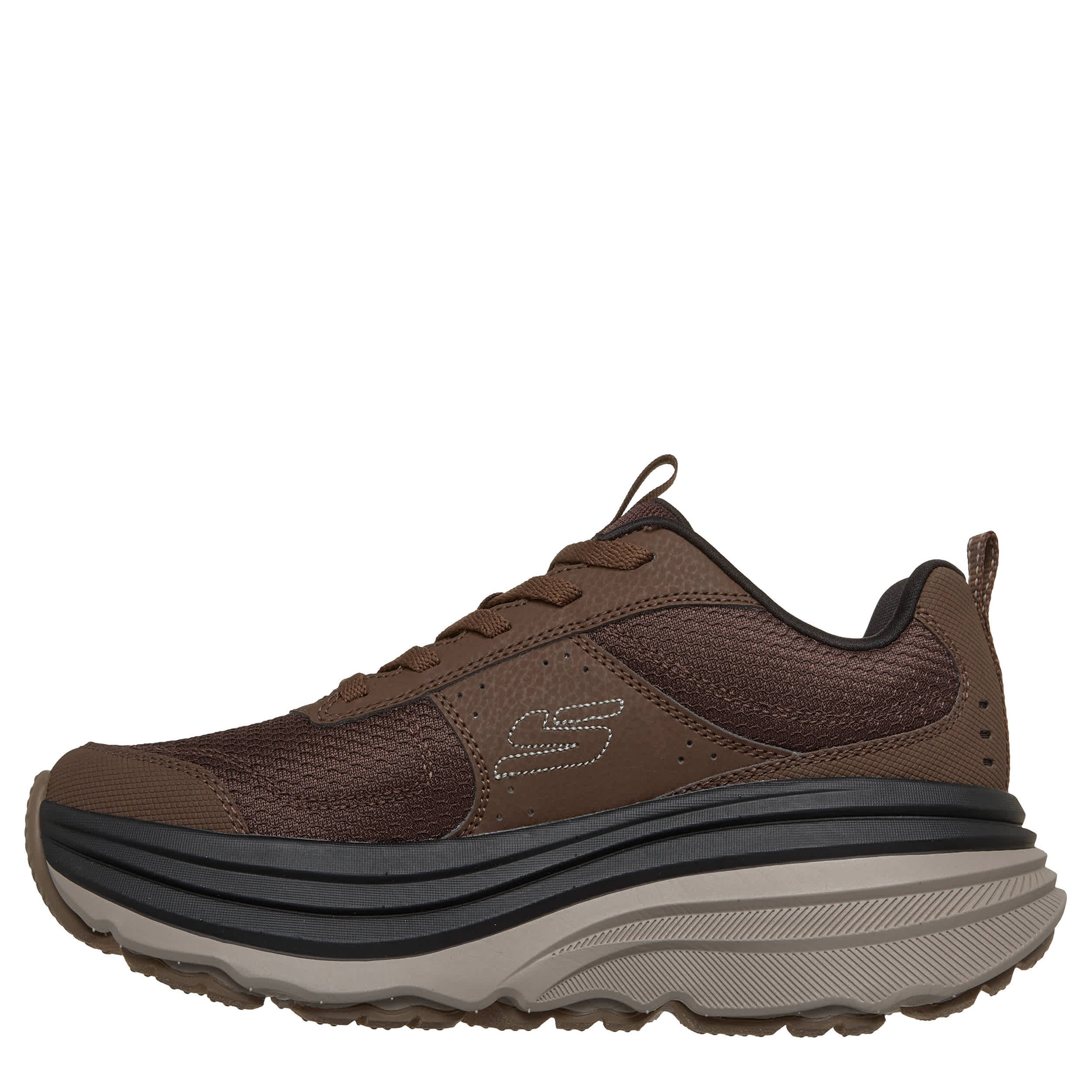 SKECHERS-MENS MAX CUSHIONING ZIRRUS HIKING SHOE-BROWN & 