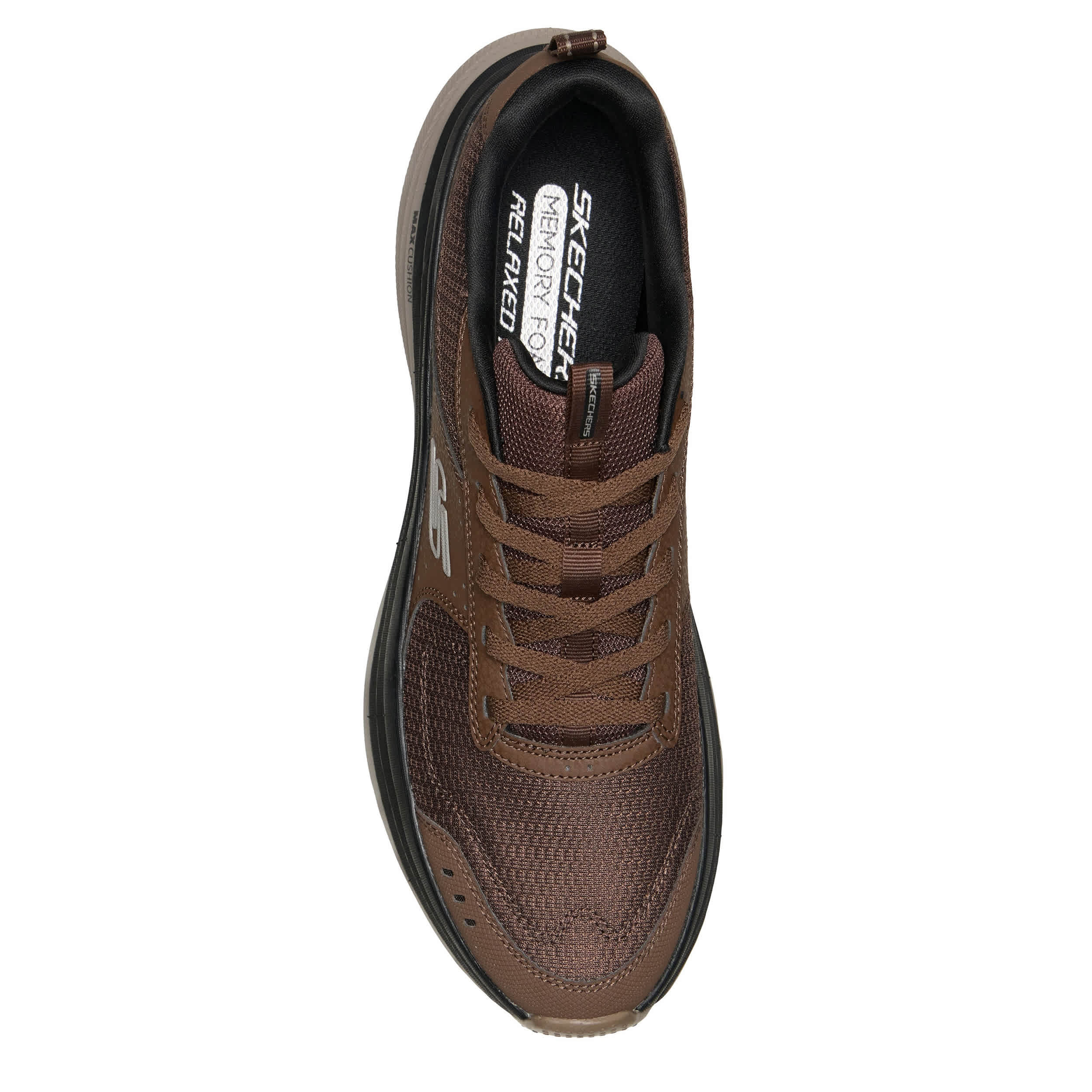 SKECHERS-MENS MAX CUSHIONING ZIRRUS HIKING SHOE-BROWN & 