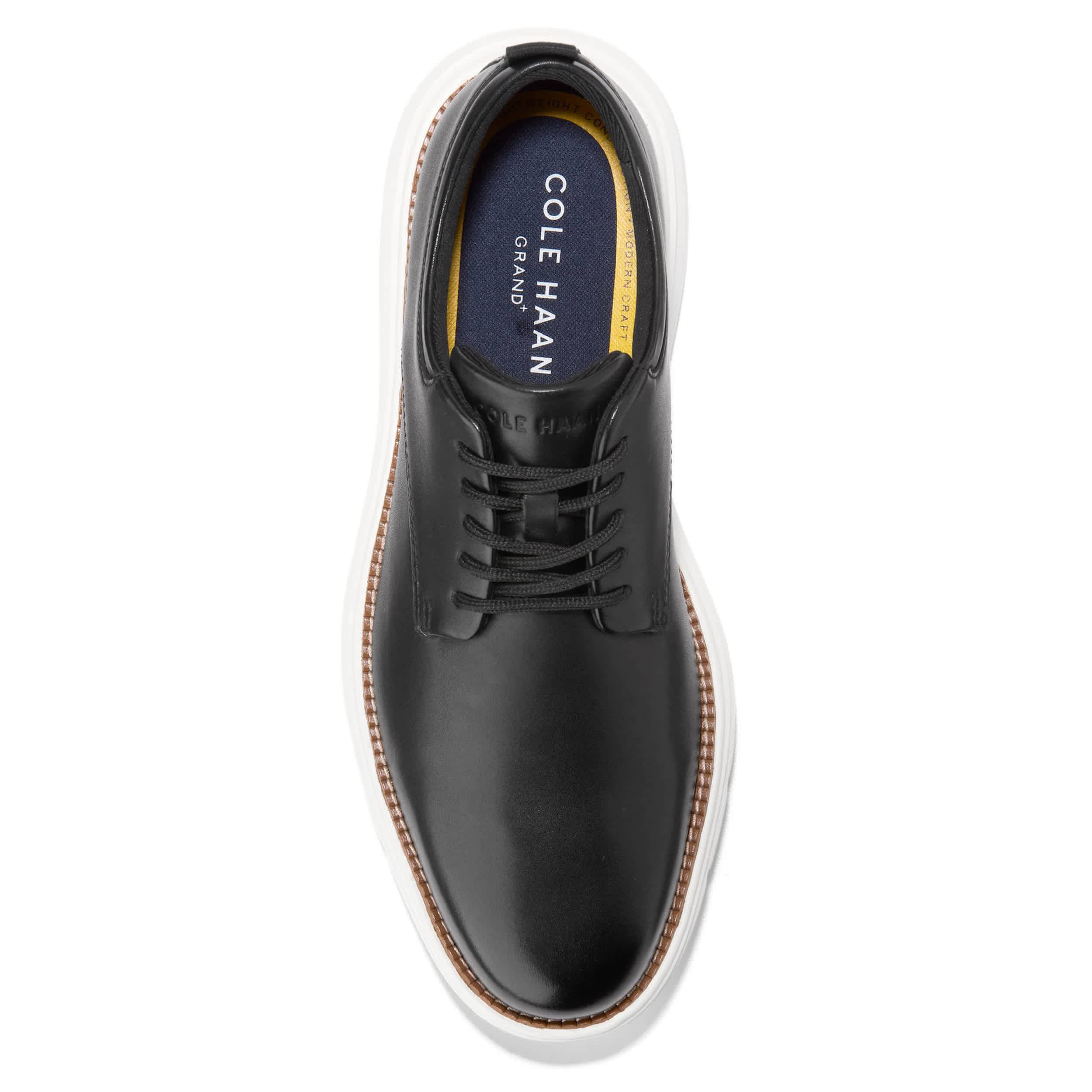 COLE HAAN-MENS GRAND ULTRA OXFORD-BLACK & IVORY
