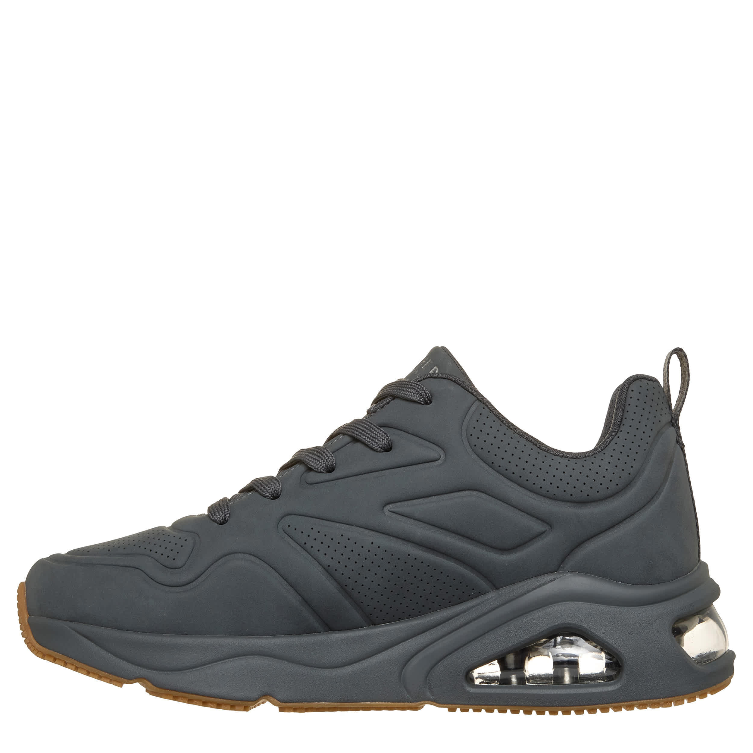 SKECHERS-MENS TRES-AIR UNO SNEAKER-DARK GREY & 