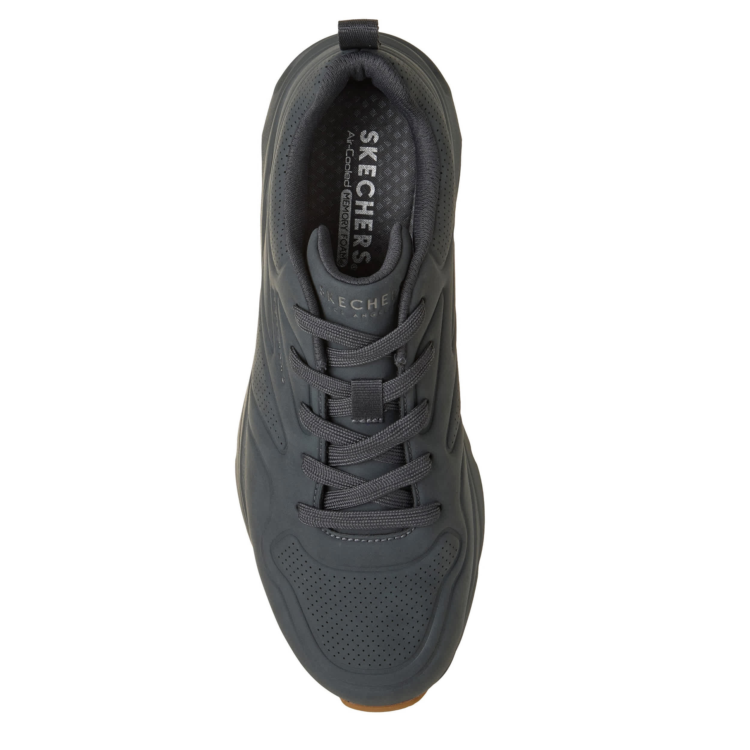 SKECHERS-MENS TRES-AIR UNO SNEAKER-DARK GREY & 