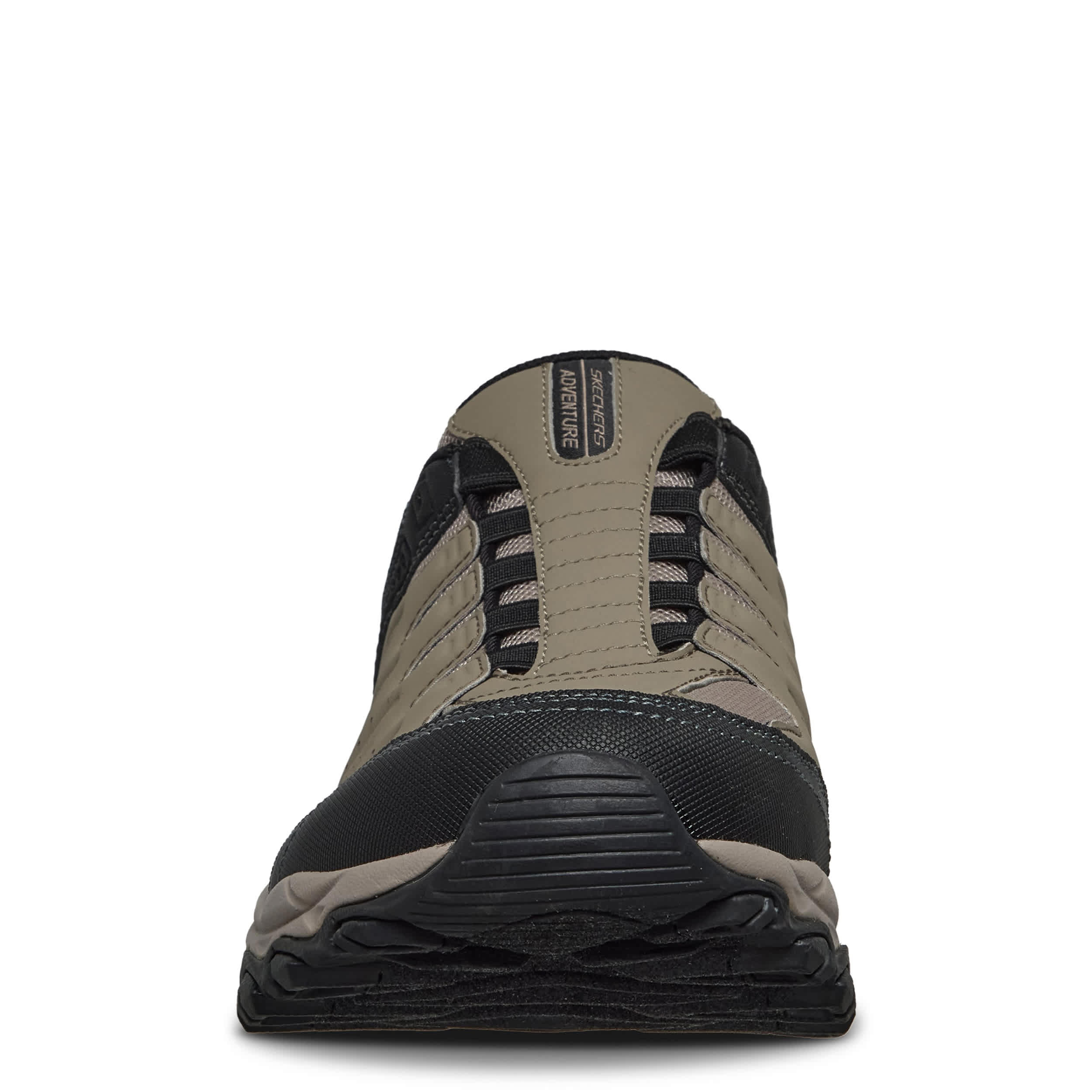 SKECHERS-MENS SLIP-INS AFTER BURN M.FIT HIKING SHOE-TAUPE & BLACK