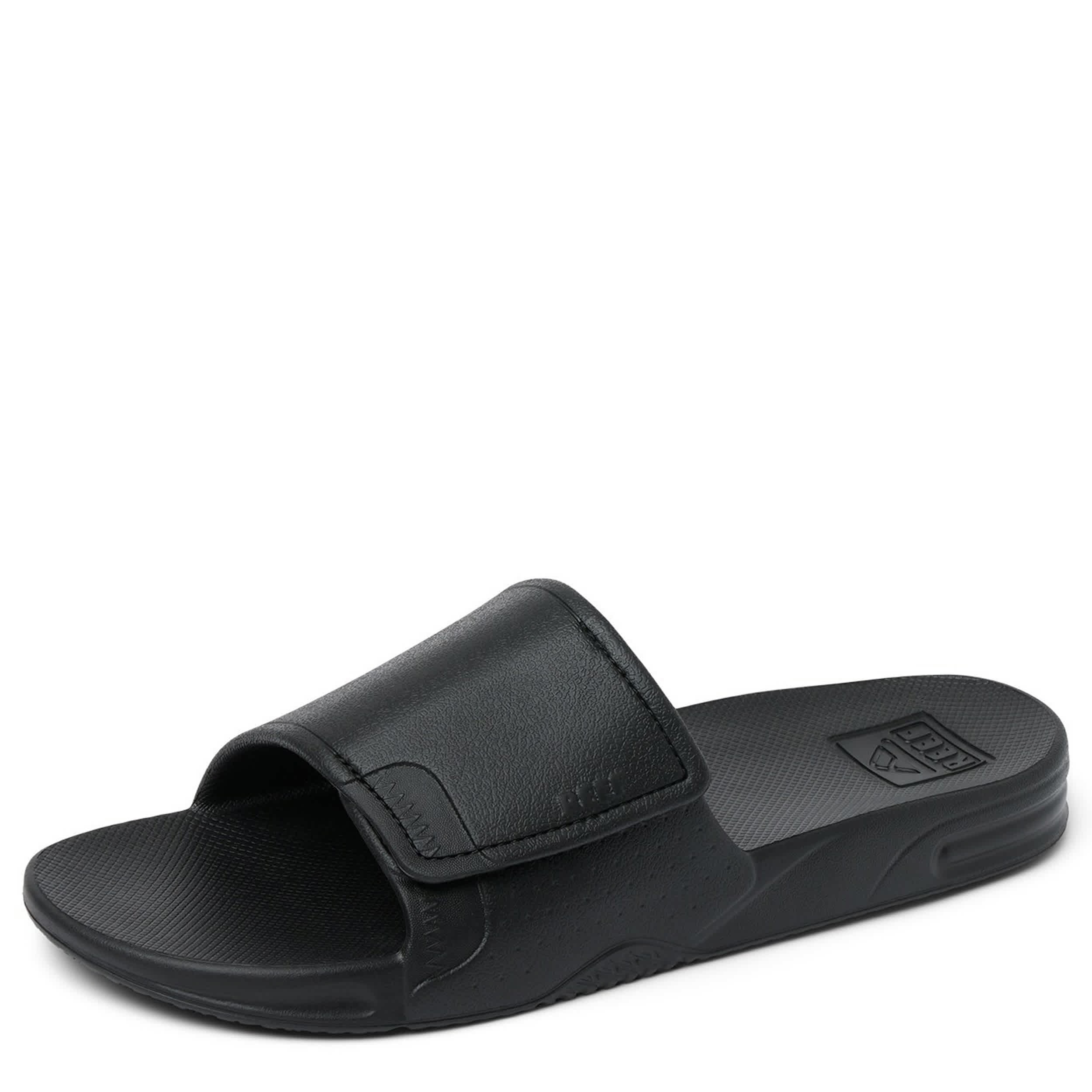 REEF-MENS FANNING H20 SLIDE SANDAL-DARK GREY & BLACK