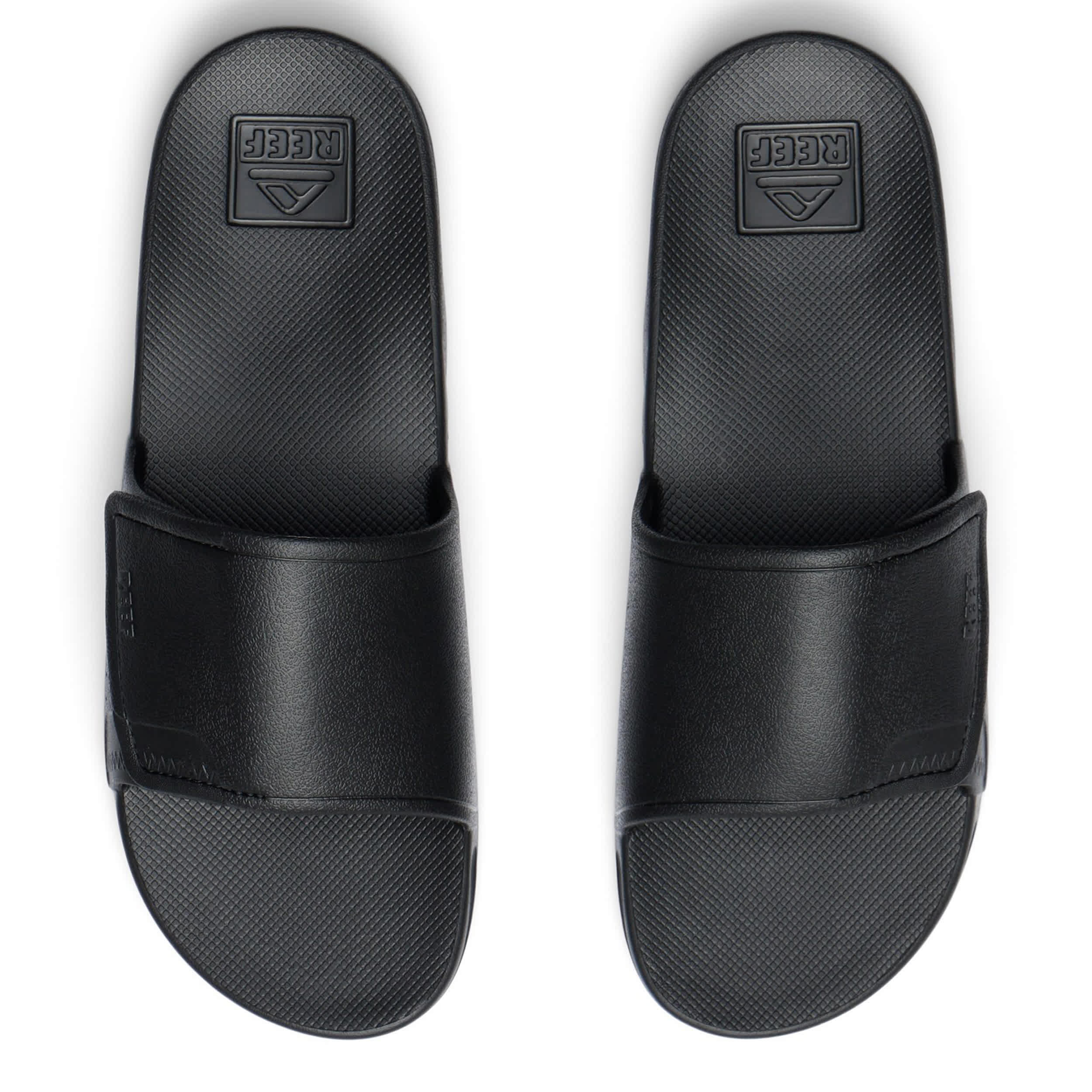 REEF-MENS FANNING H20 SLIDE SANDAL-DARK GREY & BLACK