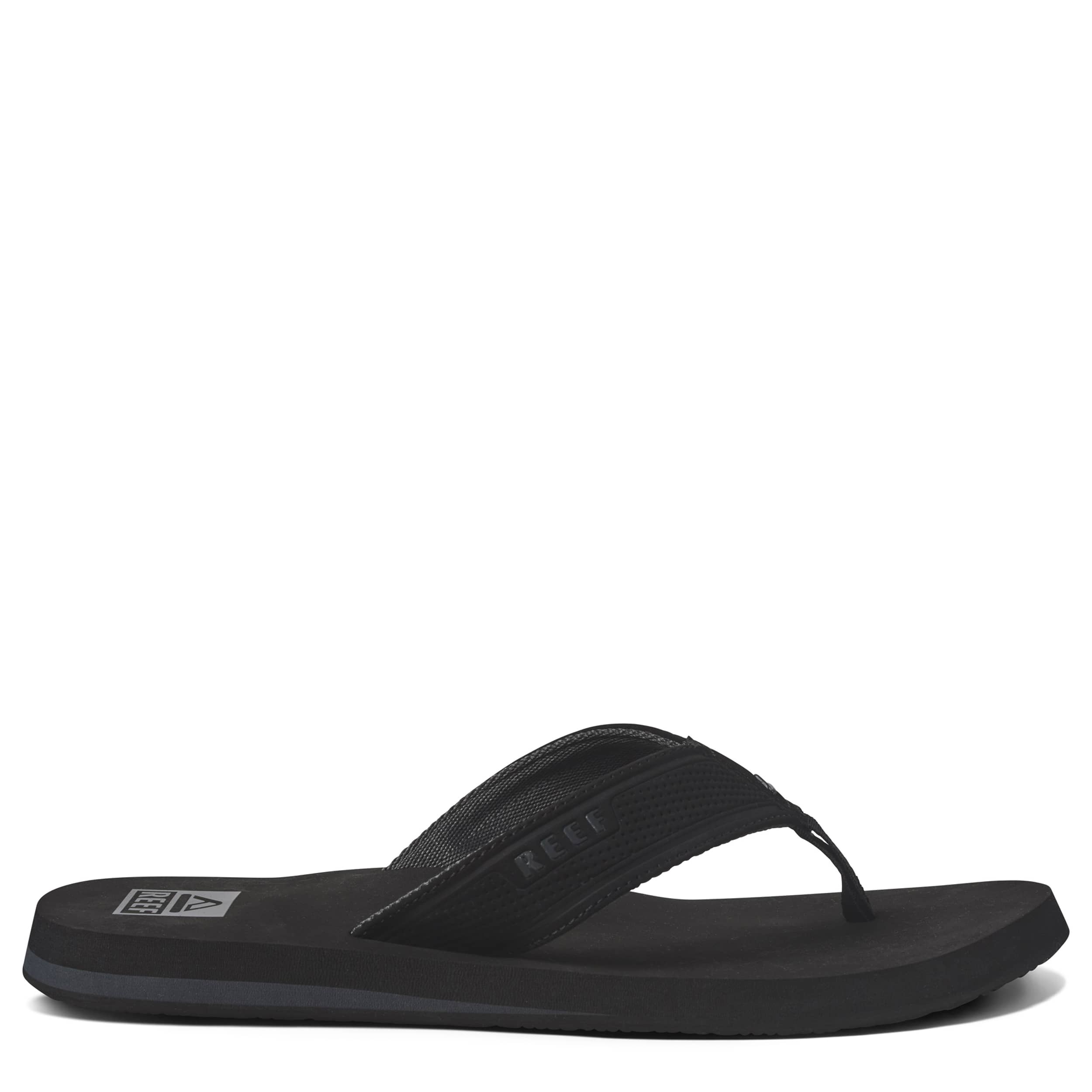 REEF-MENS THE LAYBACK FLIP FLOP SANDAL-BLACK & 
