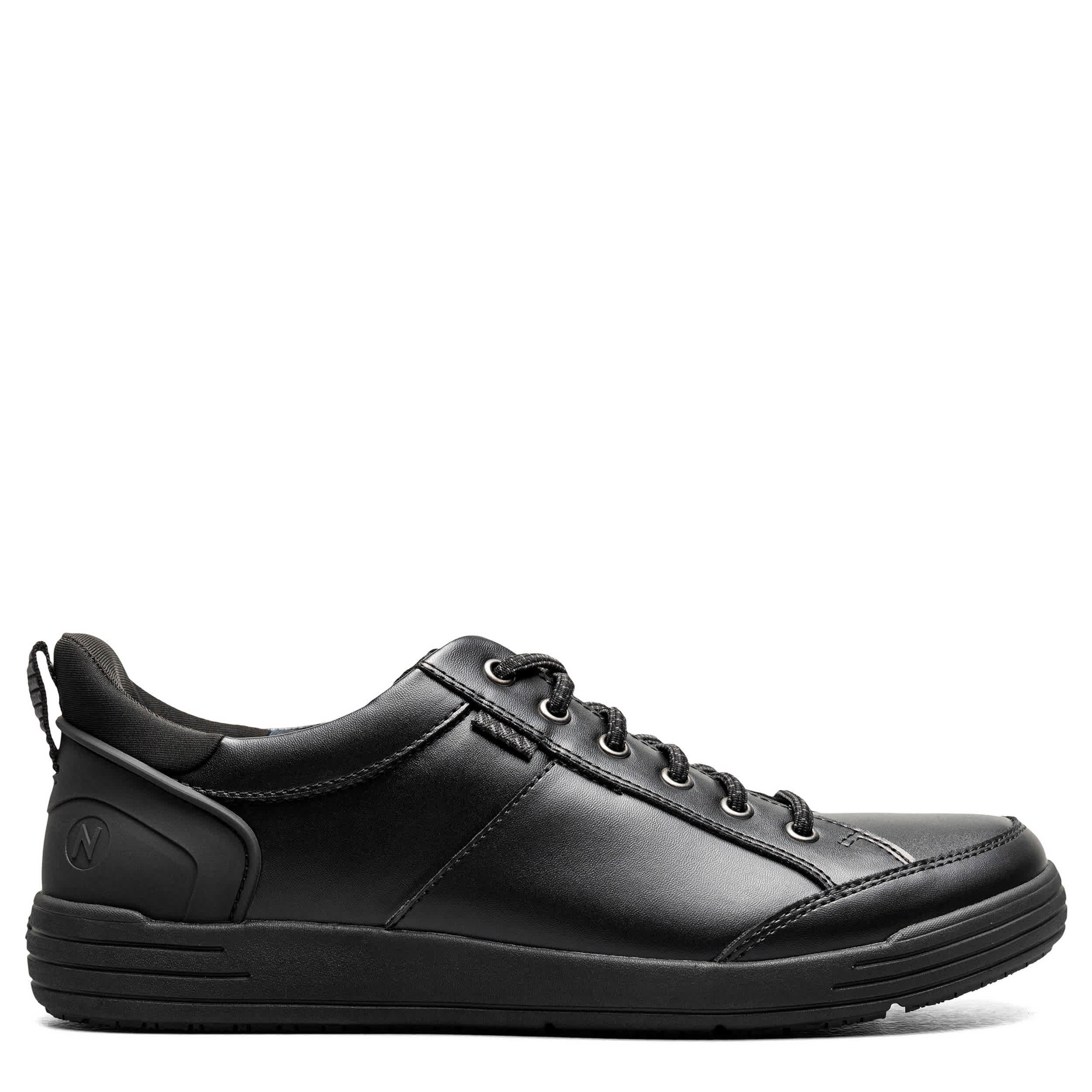 NUNN BUSH-MENS KORE CITY WALK WORK EZ HANDS FREE LACE SNEAKER-BLACK & 