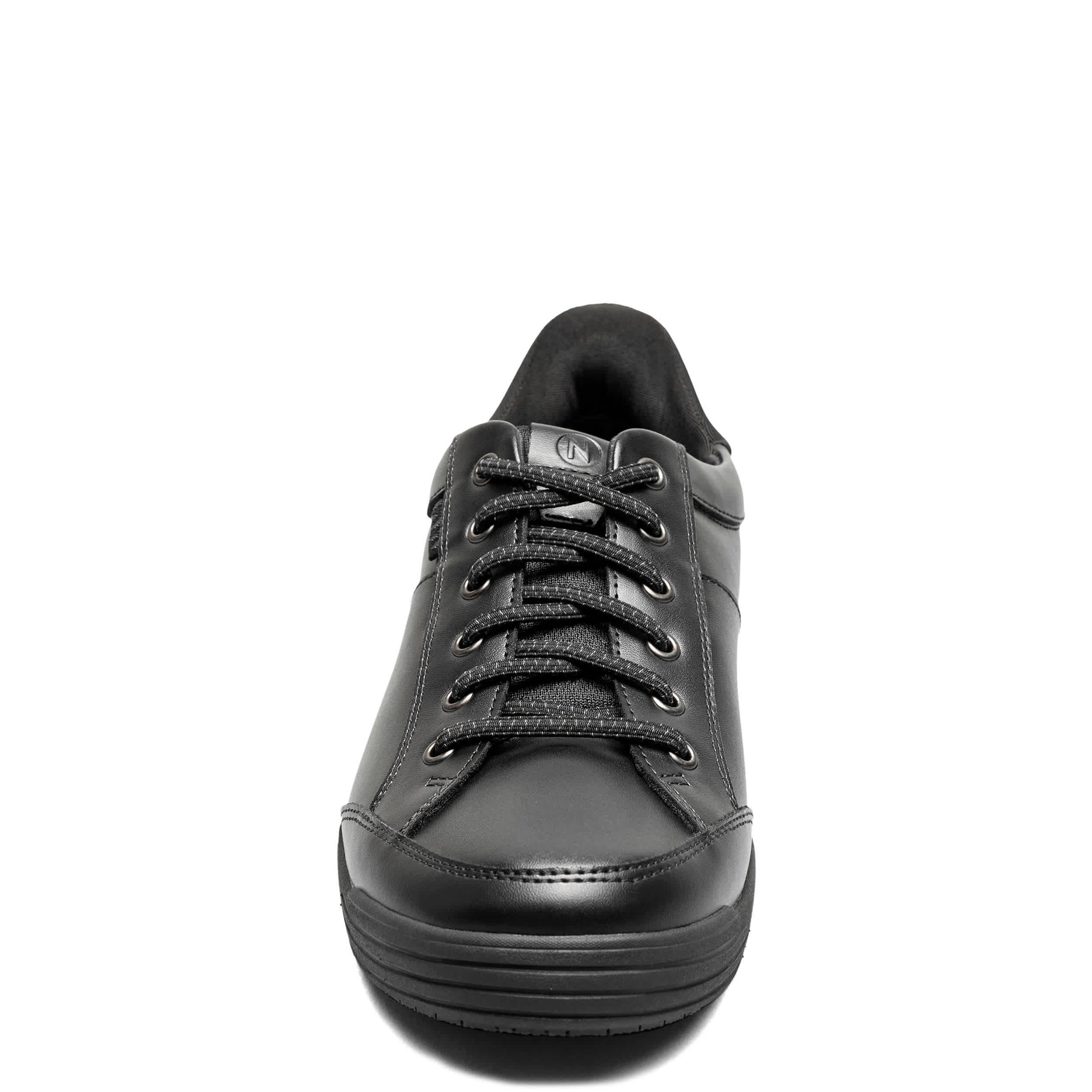 NUNN BUSH-MENS KORE CITY WALK WORK EZ HANDS FREE LACE SNEAKER-BLACK & 