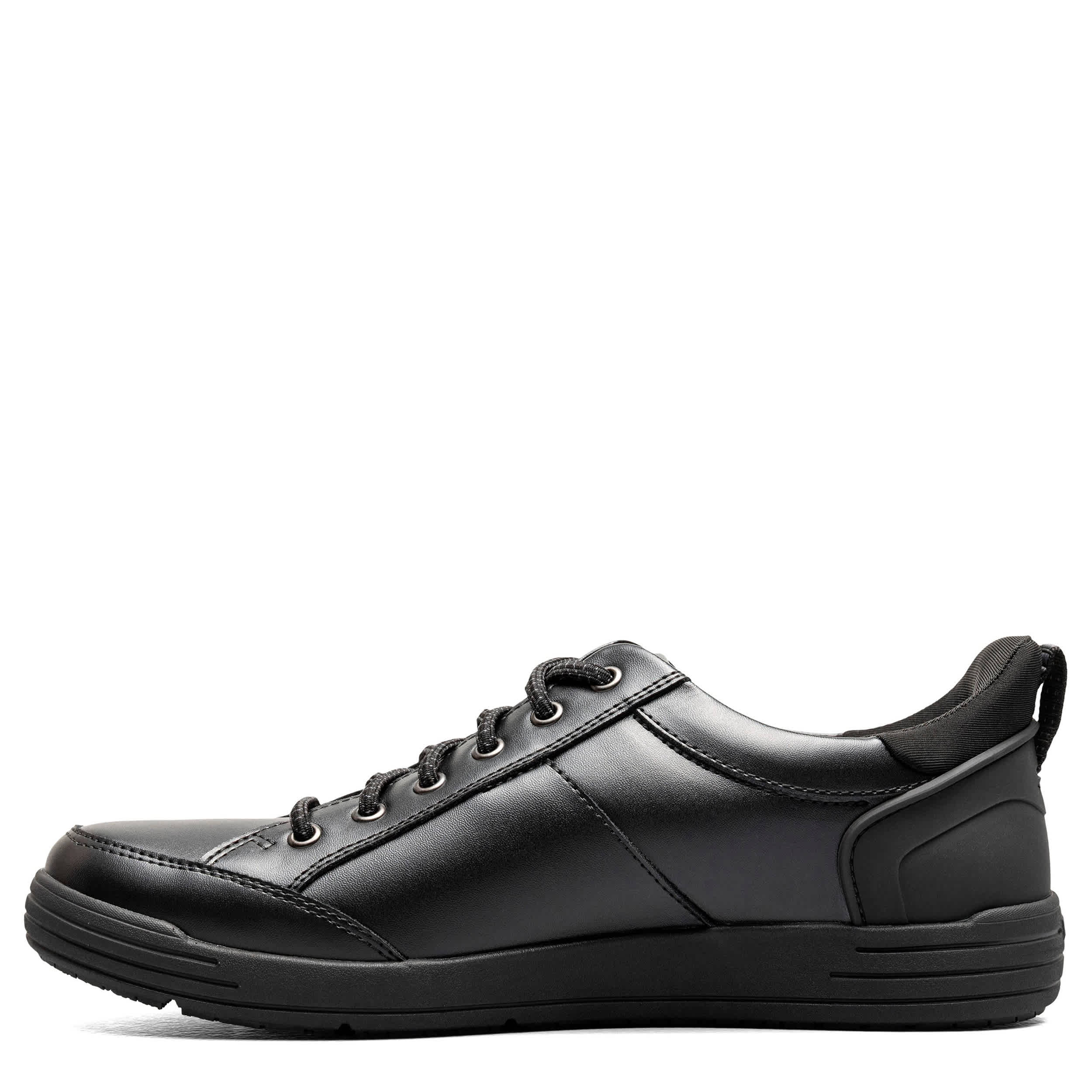 NUNN BUSH-MENS KORE CITY WALK WORK EZ HANDS FREE LACE SNEAKER-BLACK & 