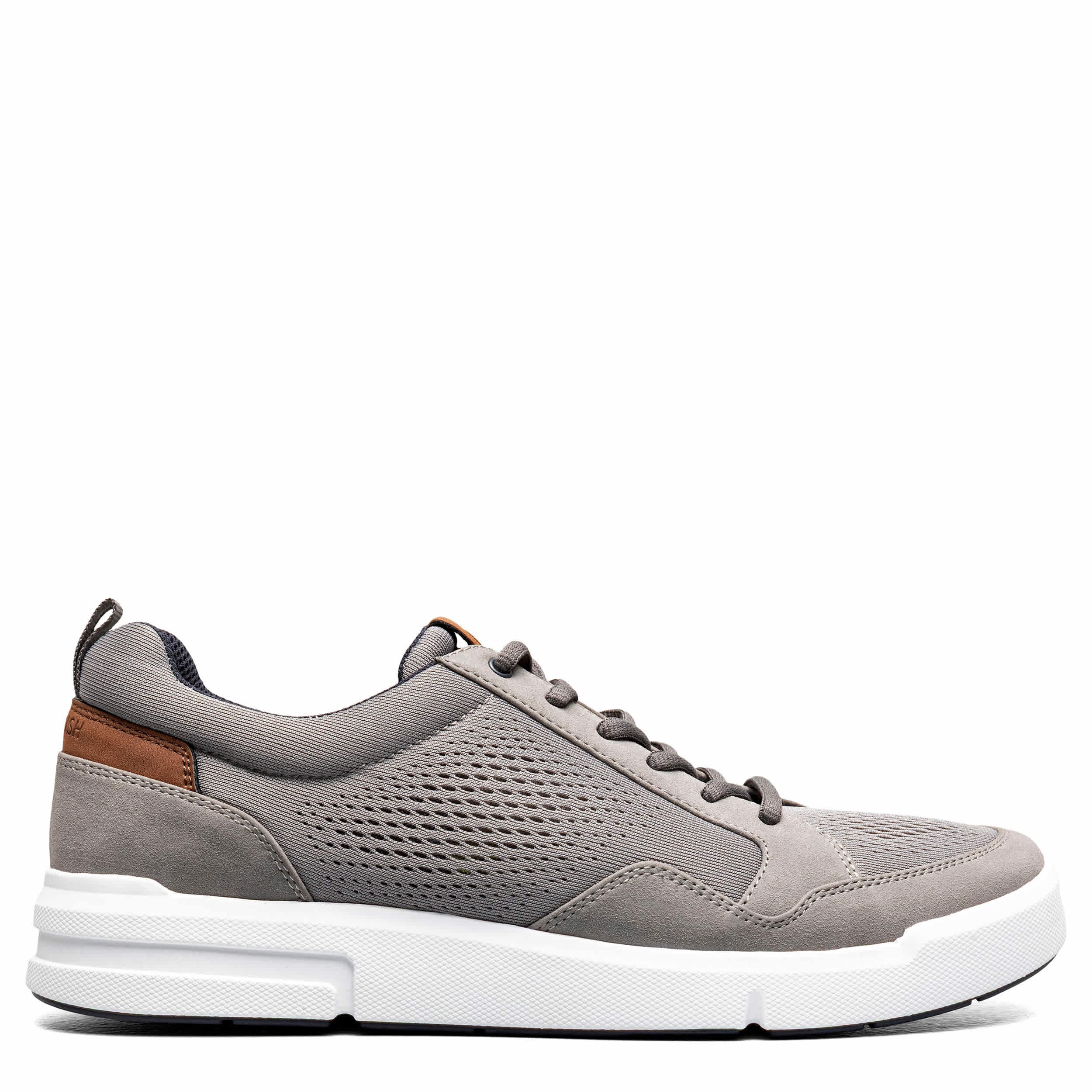 NUNN BUSH-MENS KORE CITY RALLY MESH MOC TOE SNEAKER-GREY & 