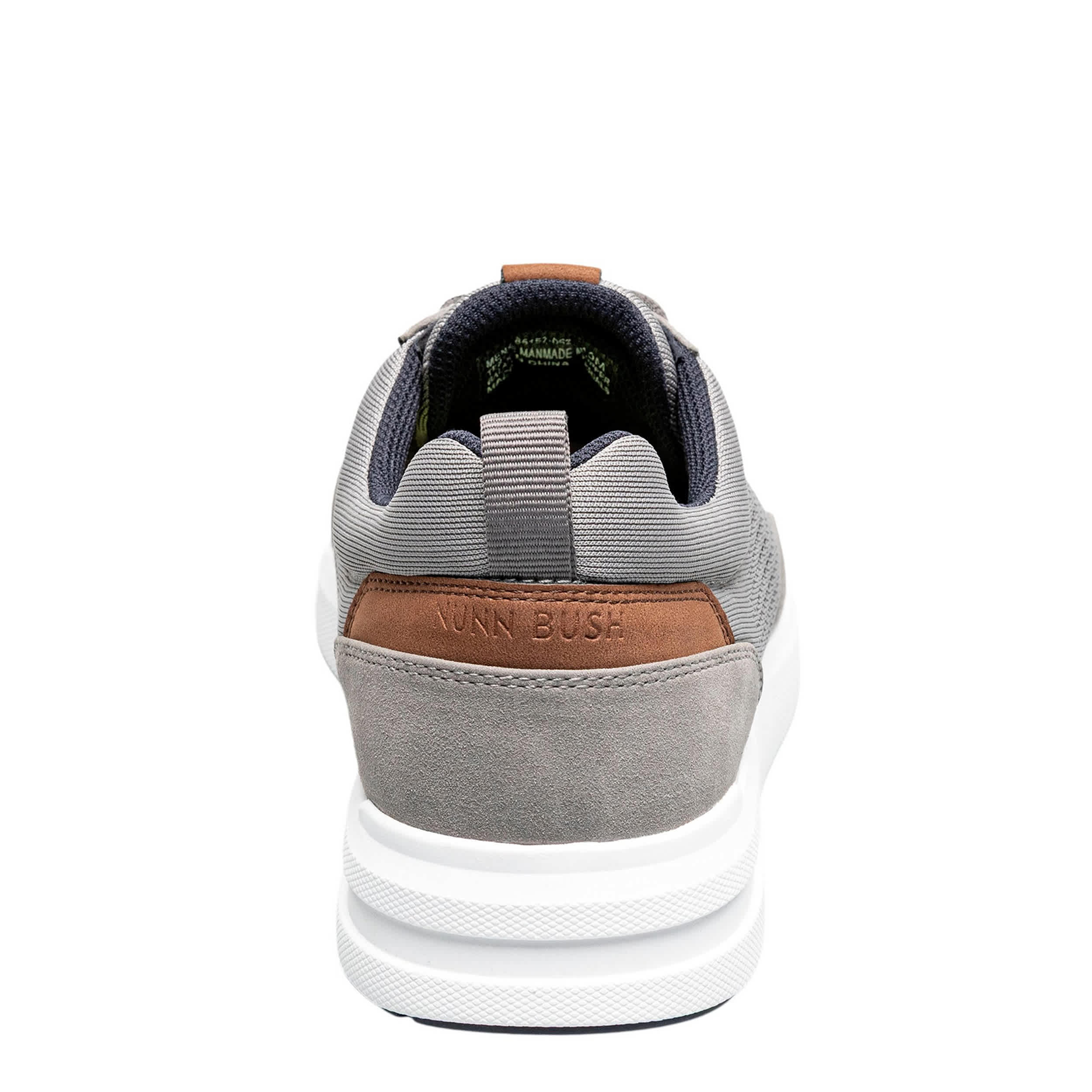 NUNN BUSH-MENS KORE CITY RALLY MESH MOC TOE SNEAKER-GREY & 