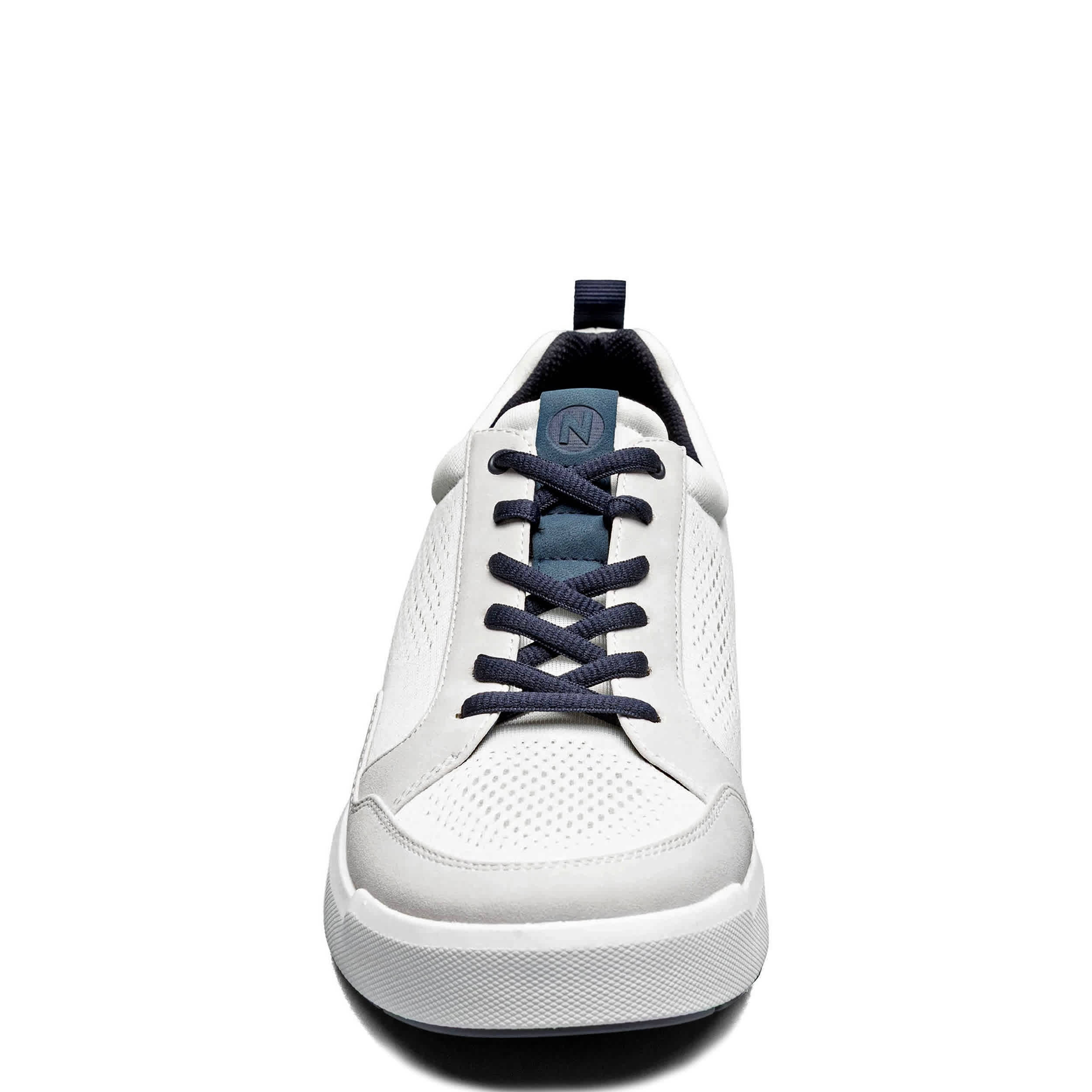 NUNN BUSH-MENS KORE CITY RALLY MESH MOC TOE SNEAKER-WHITE & 