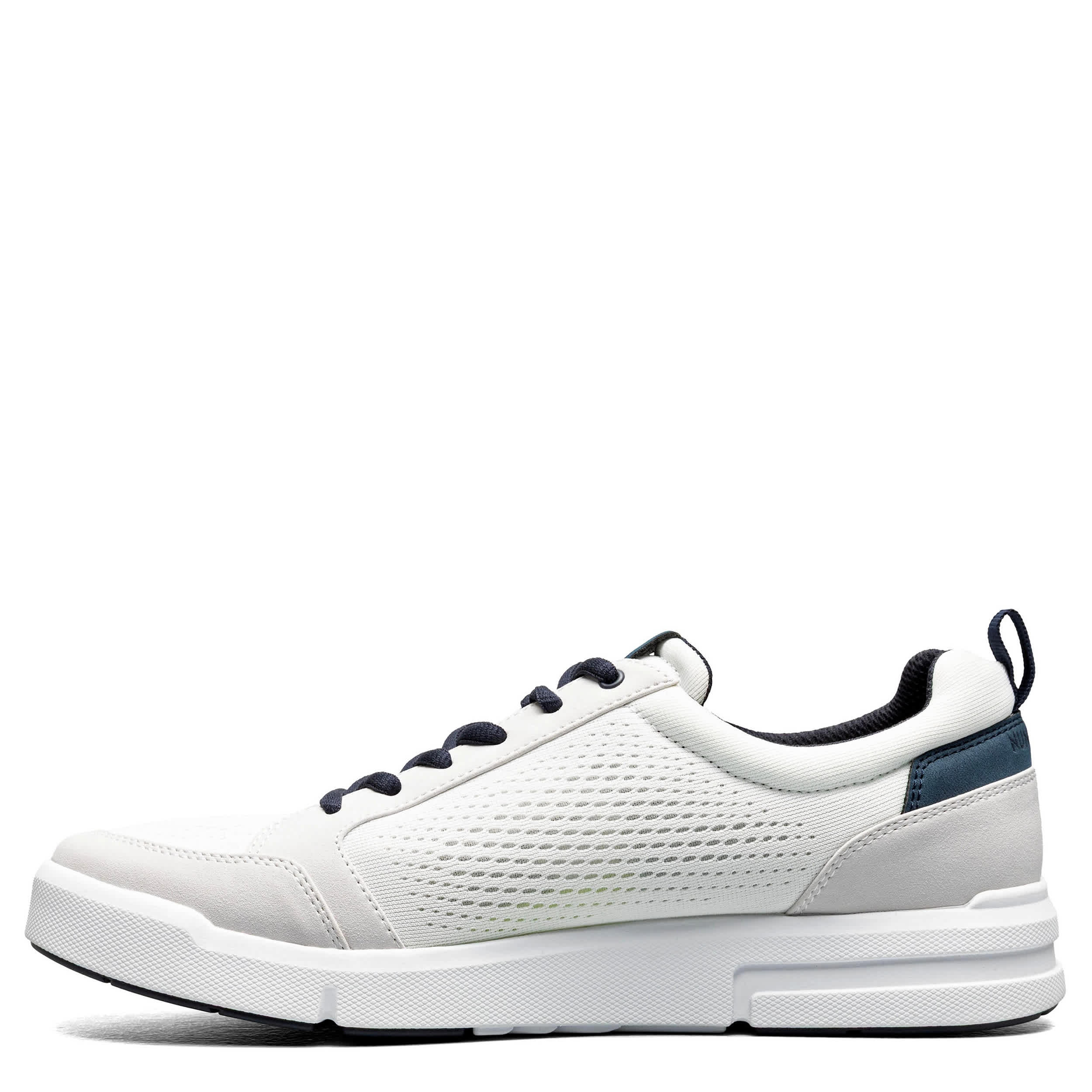 NUNN BUSH-MENS KORE CITY RALLY MESH MOC TOE SNEAKER-WHITE & 
