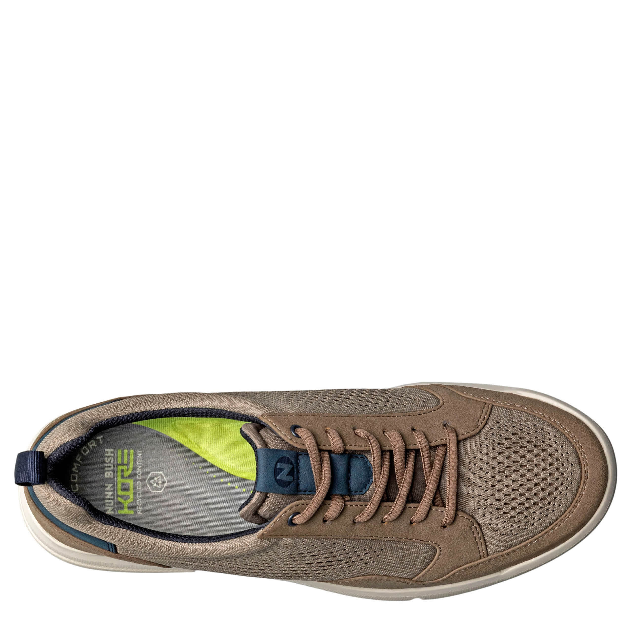 NUNN BUSH-MENS KORE CITY RALLY MESH MOC TOE SNEAKER-BROWN & 