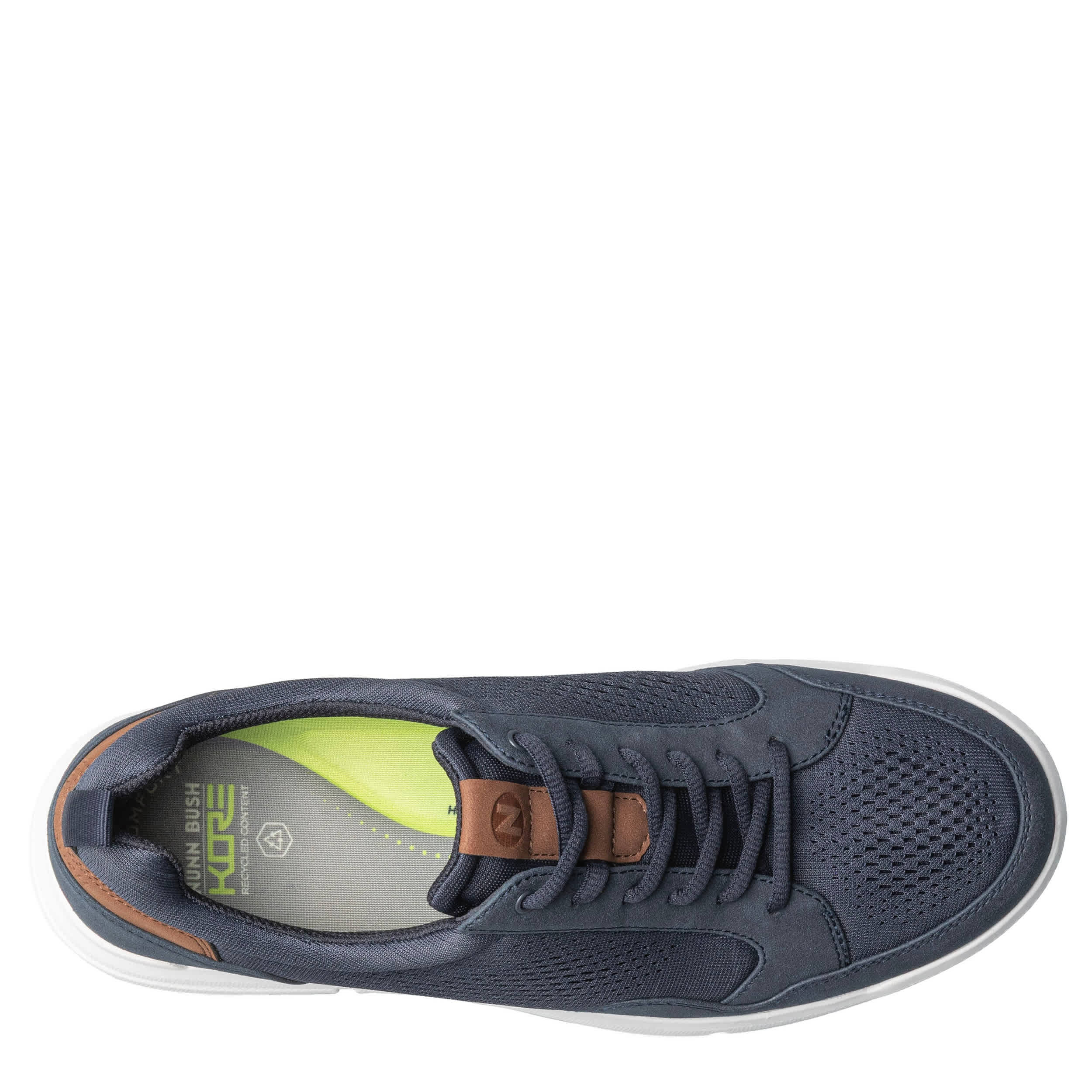 NUNN BUSH-MENS KORE CITY RALLY MESH MOC TOE SNEAKER-NAVY & 