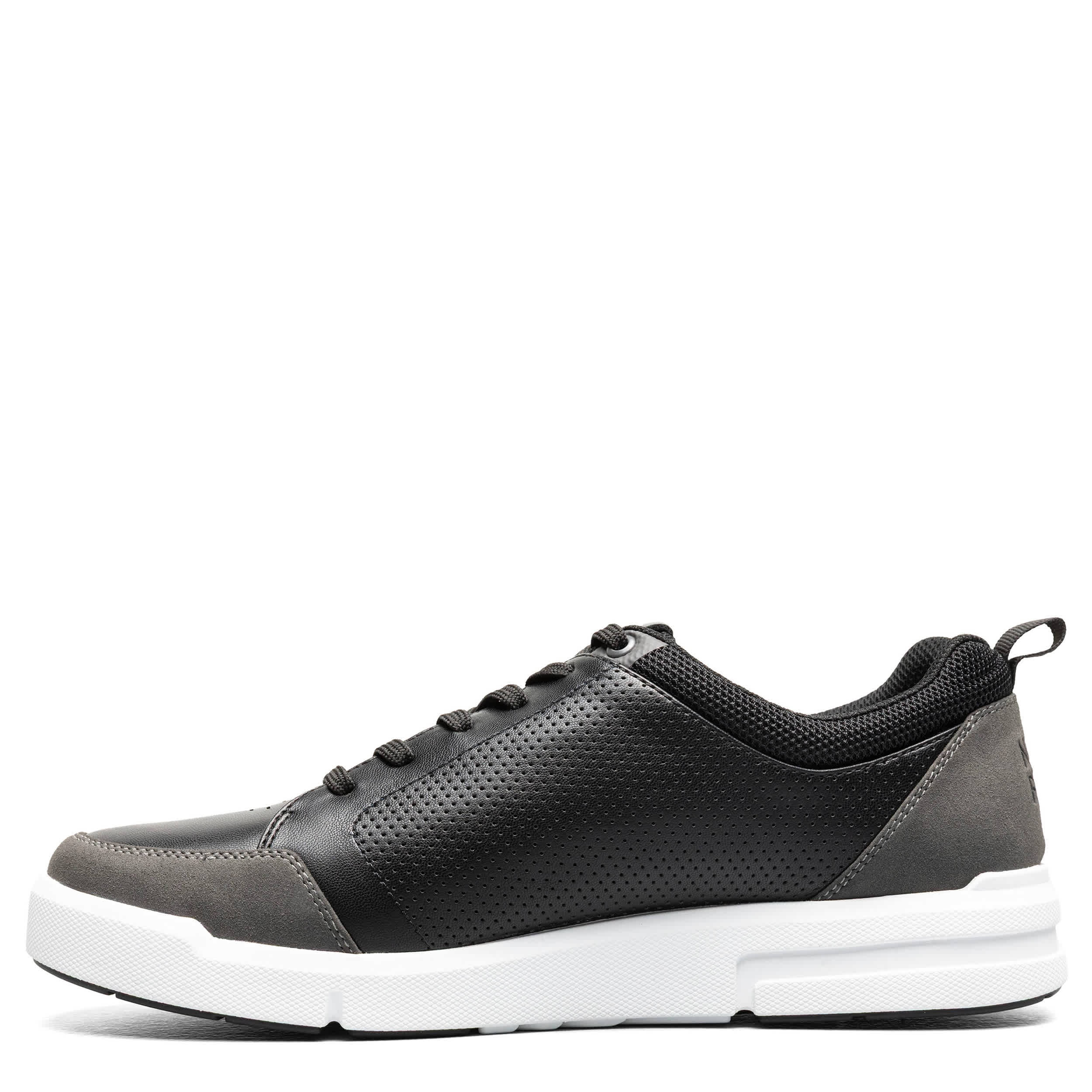 NUNN BUSH-MENS KORE CITY RALLY MOC TOE LACE TO TOE SNEAKER-BLACK & 