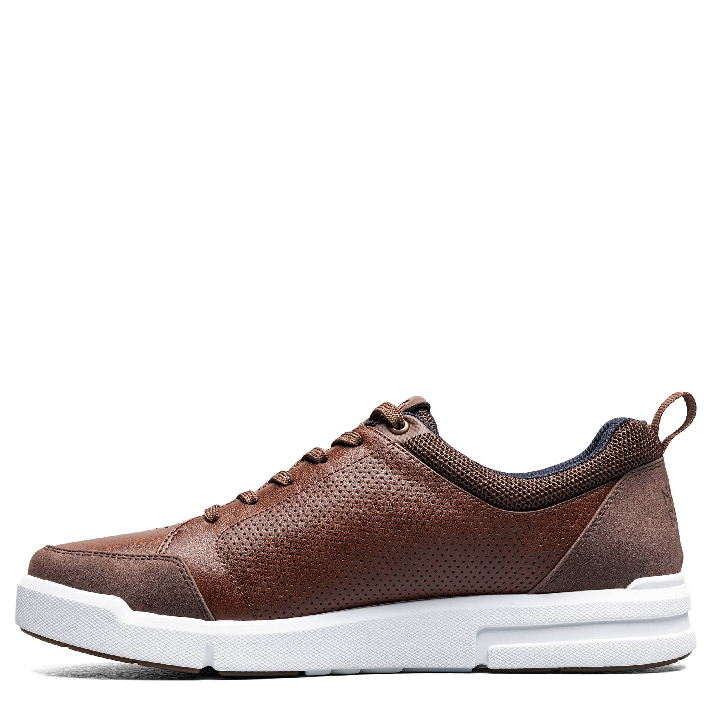 NUNN BUSH-MENS KORE CITY RALLY MOC TOE LACE TO TOE SNEAKER-BROWN & 