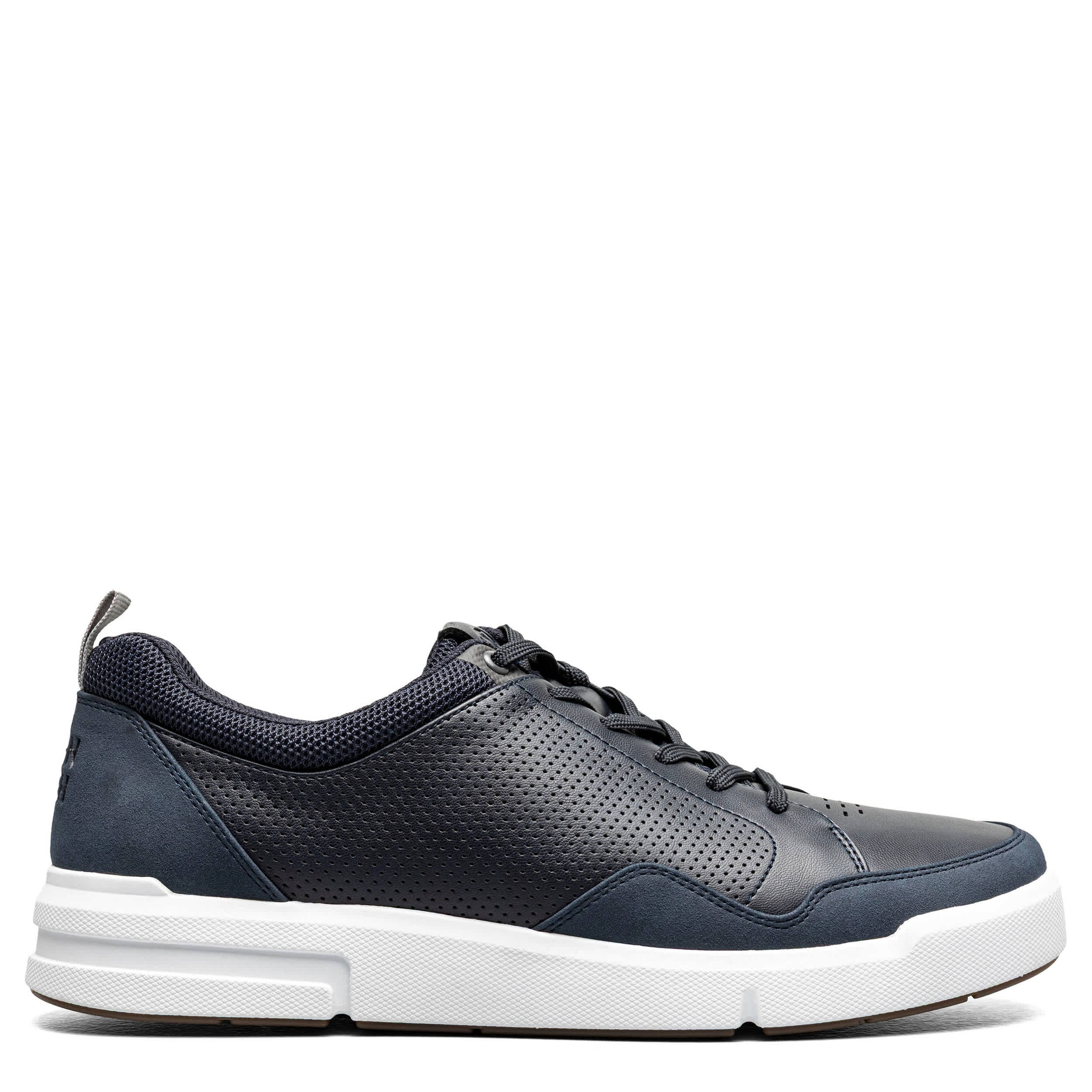 NUNN BUSH-MENS KORE CITY RALLY MOC TOE LACE TO TOE SNEAKER-NAVY & 