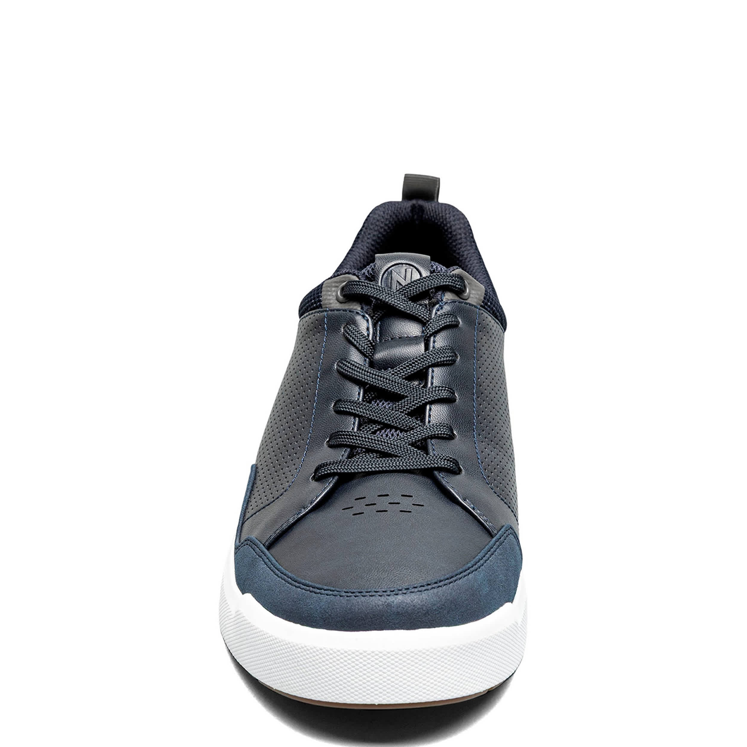 NUNN BUSH-MENS KORE CITY RALLY MOC TOE LACE TO TOE SNEAKER-NAVY & 